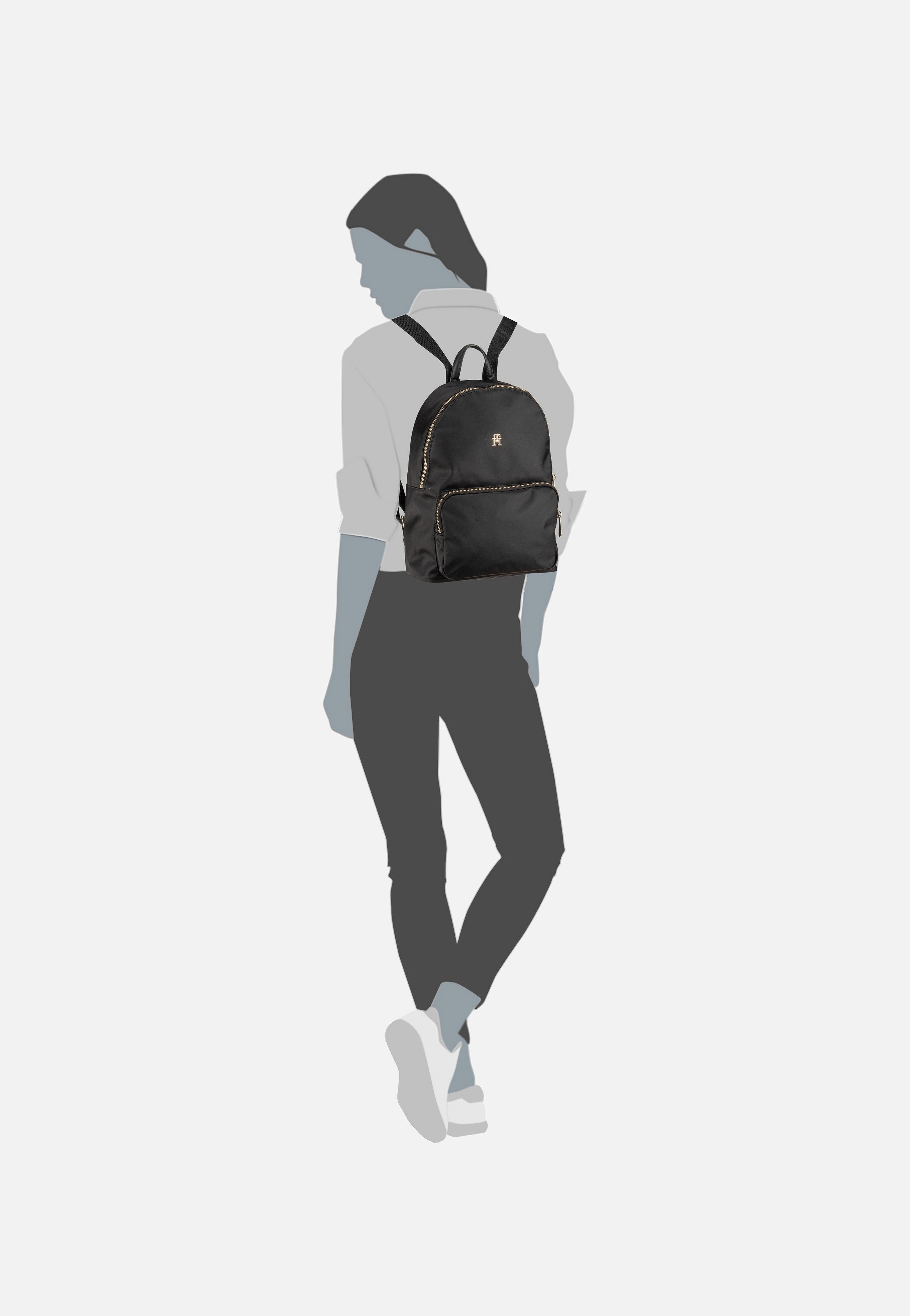 Tommy Hilfiger Poppy Flag Black Backpack