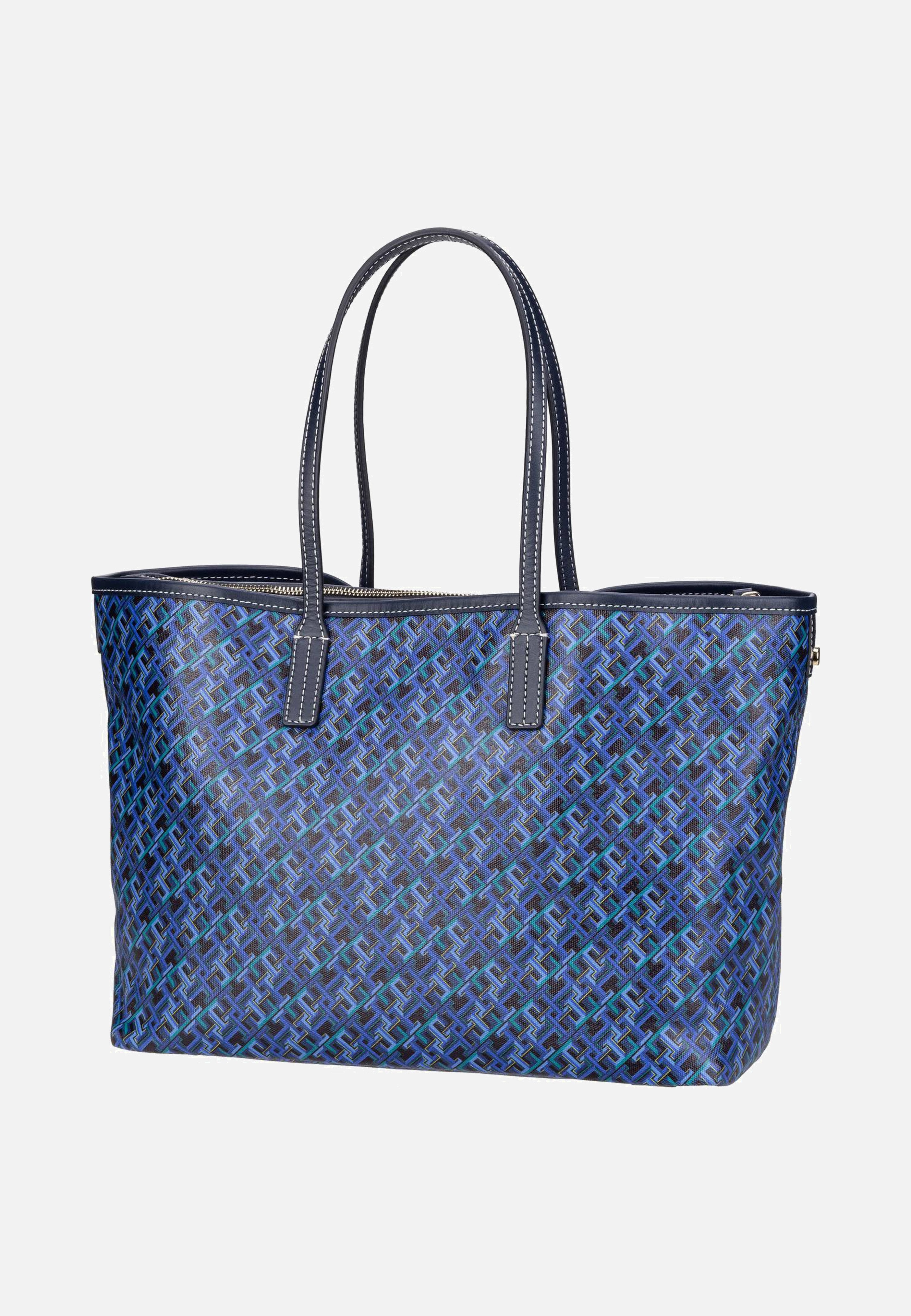 Tommy Hilfiger - TH Monoplay Leather Tote SP24 Space Blue - Shopper | Women-Image