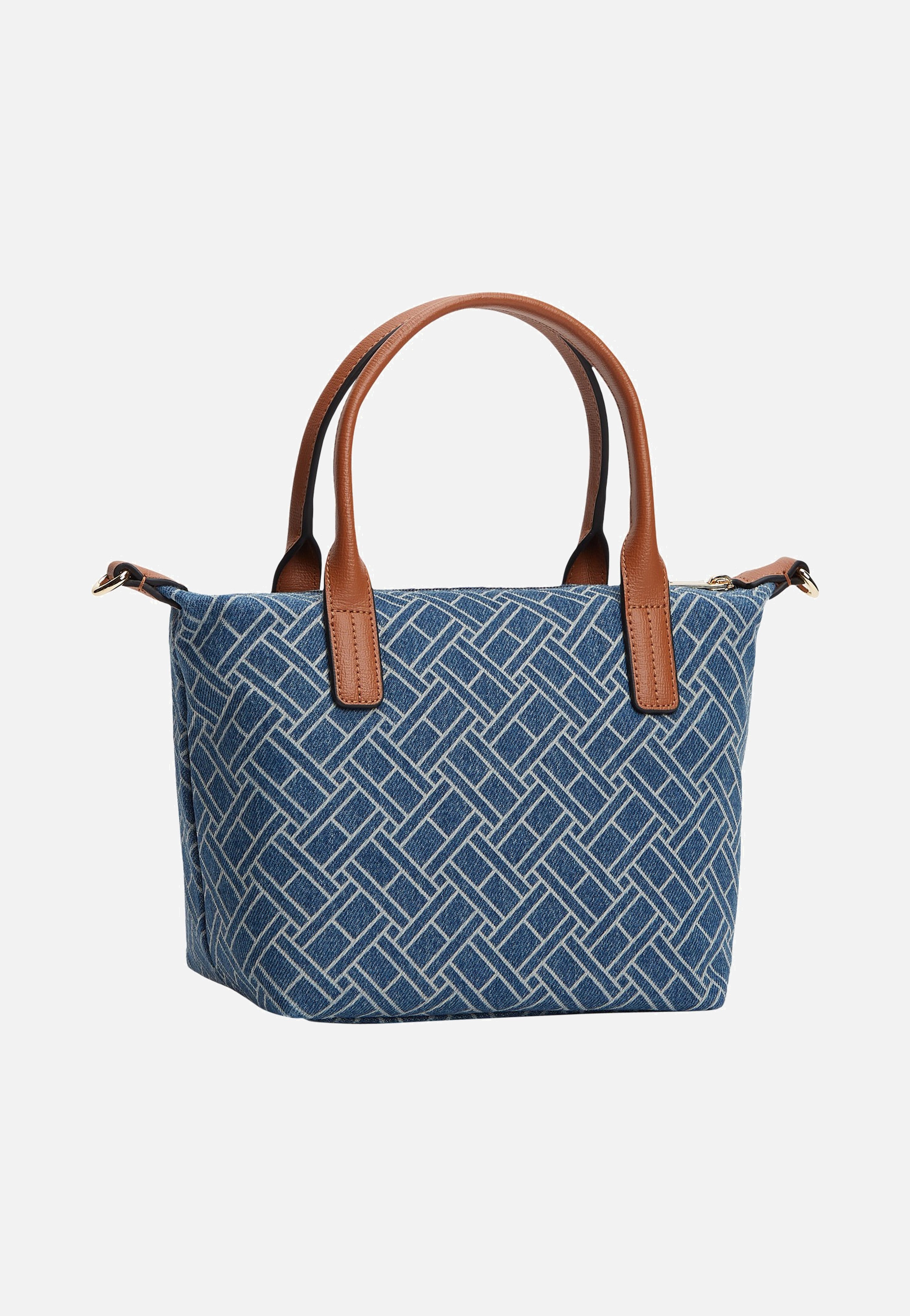 Tommy Hilfiger Popette Mini Tote Denim Flag Blue Denim Tote Bag