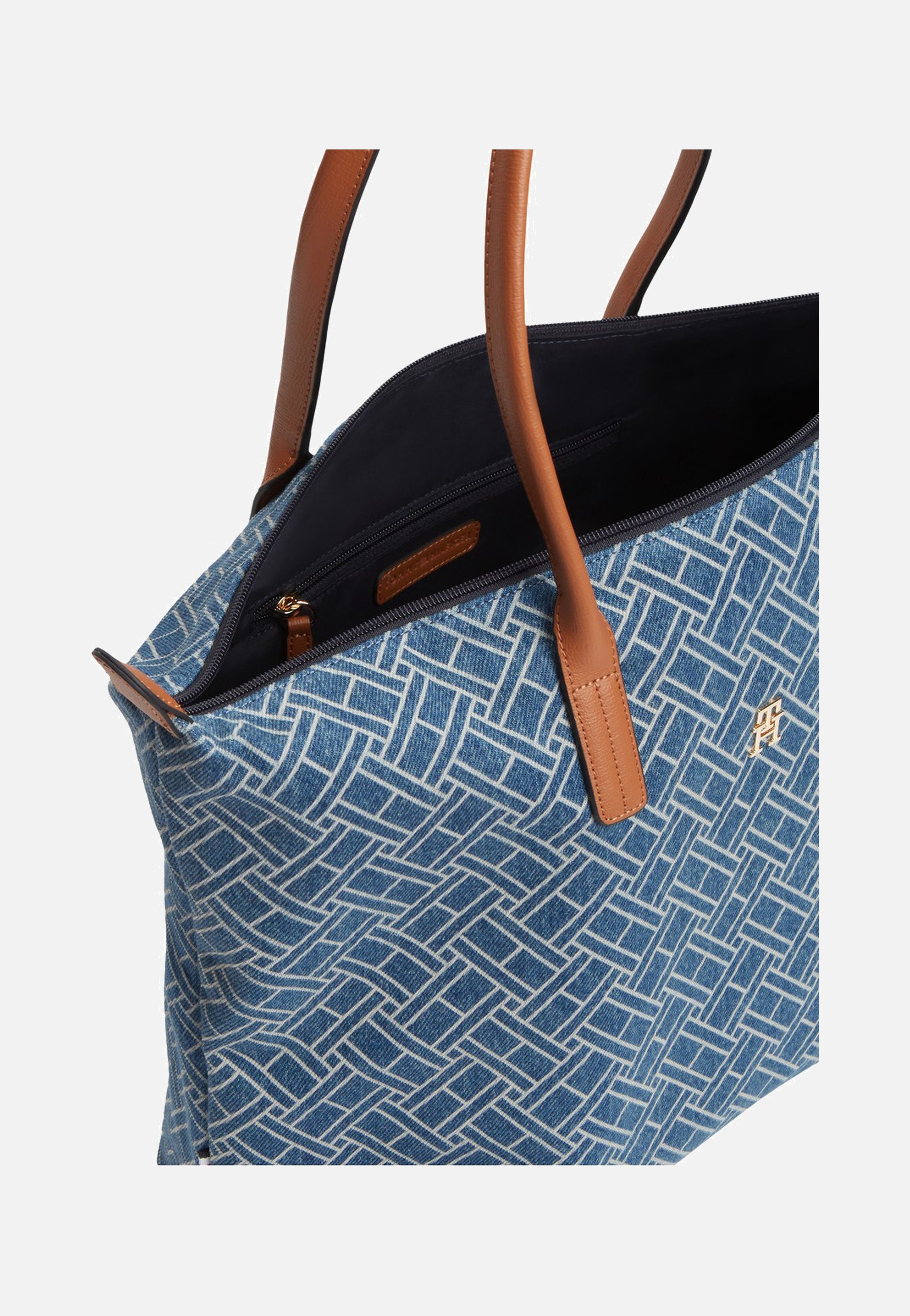 Tommy Hilfiger - Popette Tote Denim Flag Blue Denim - Shopper | Women-Image