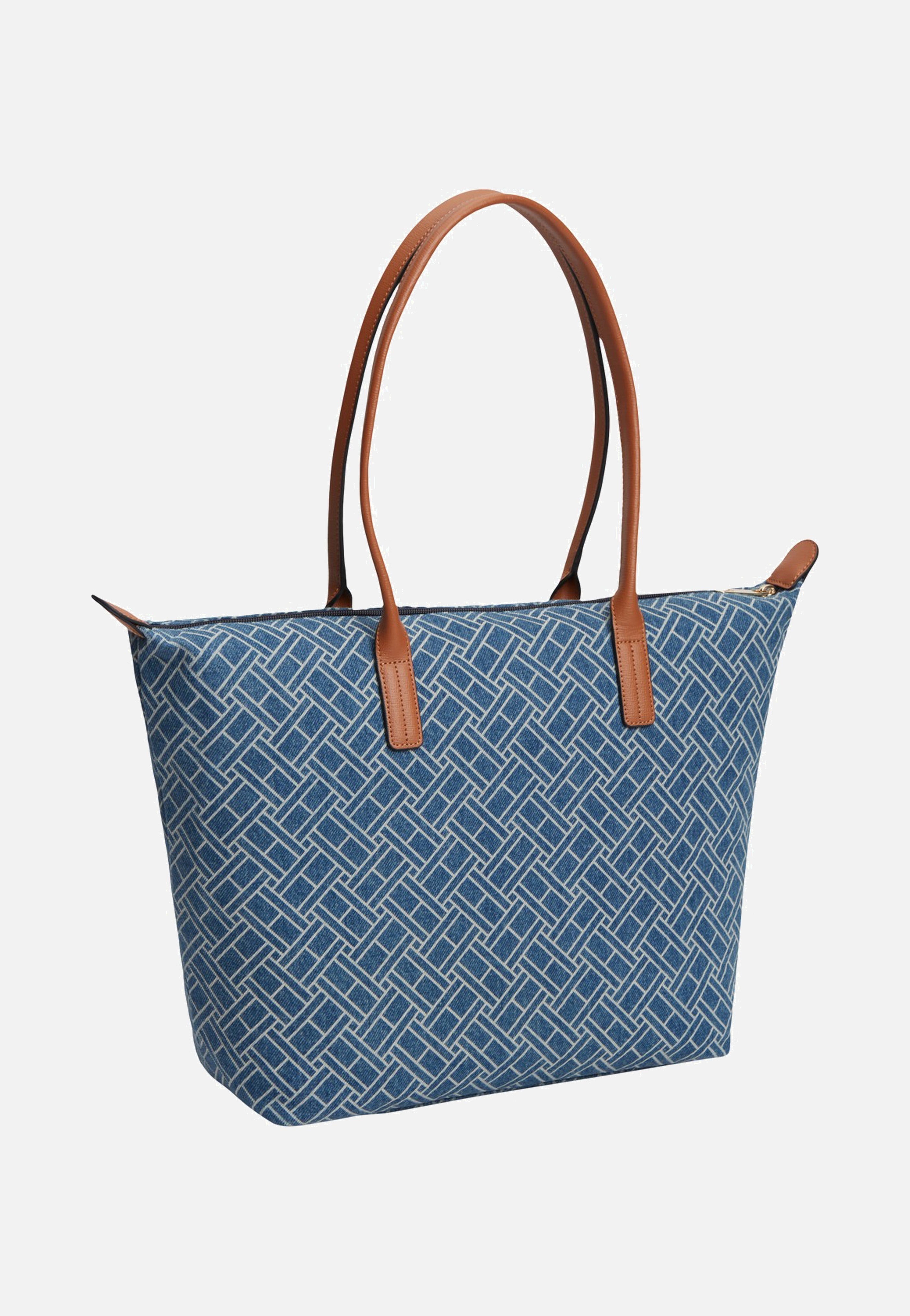 Tommy Hilfiger Popette Tote Denim Flag Blue Denim Shopper