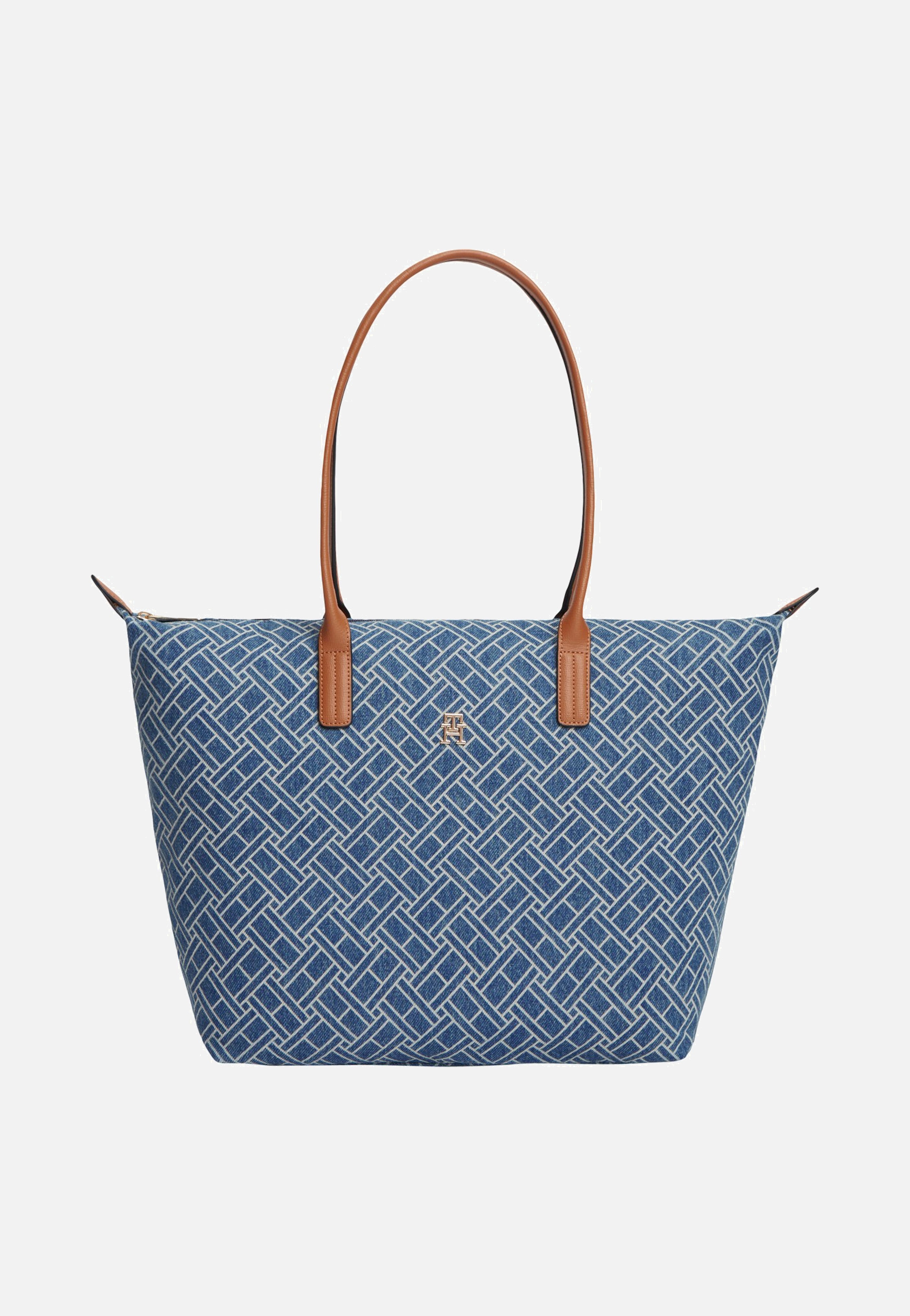 Tommy Hilfiger Popette Tote Denim Flag Blue Denim Shopper