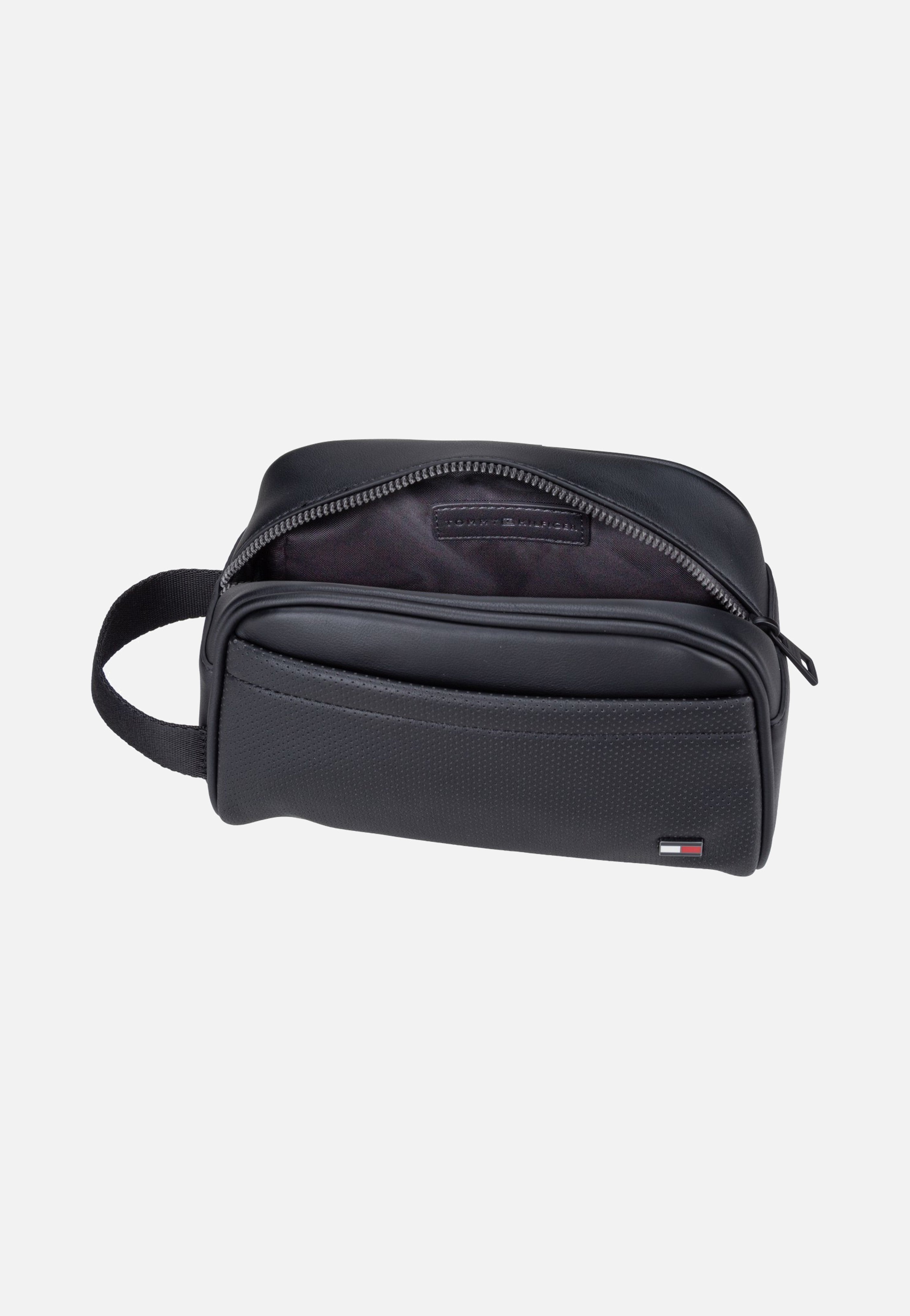 Tommy Hilfiger TH Foundation Washbag Black Toiletry Bag