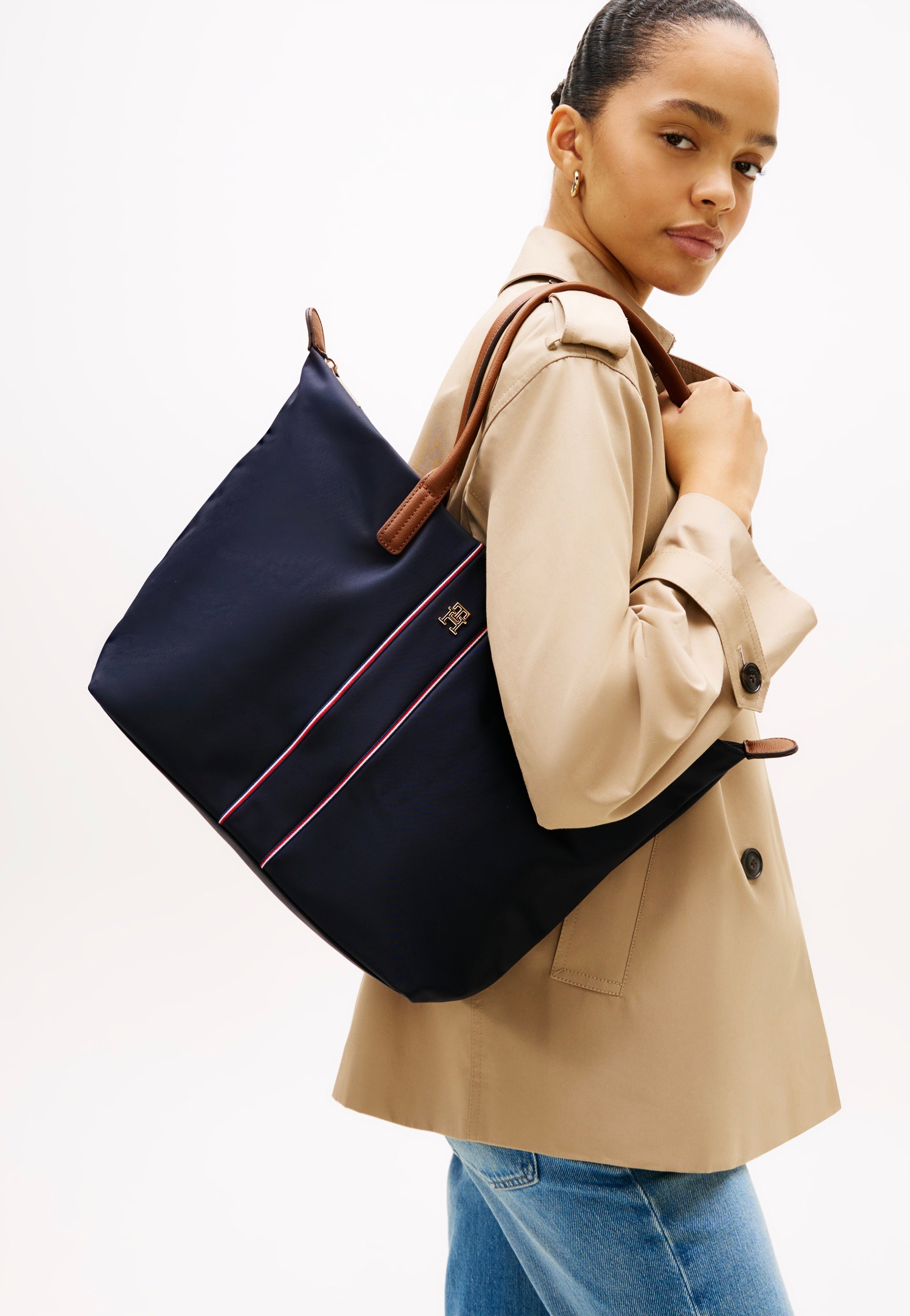 Tommy Hilfiger Popette Tote Corp Space Blue Corp Tote Bag