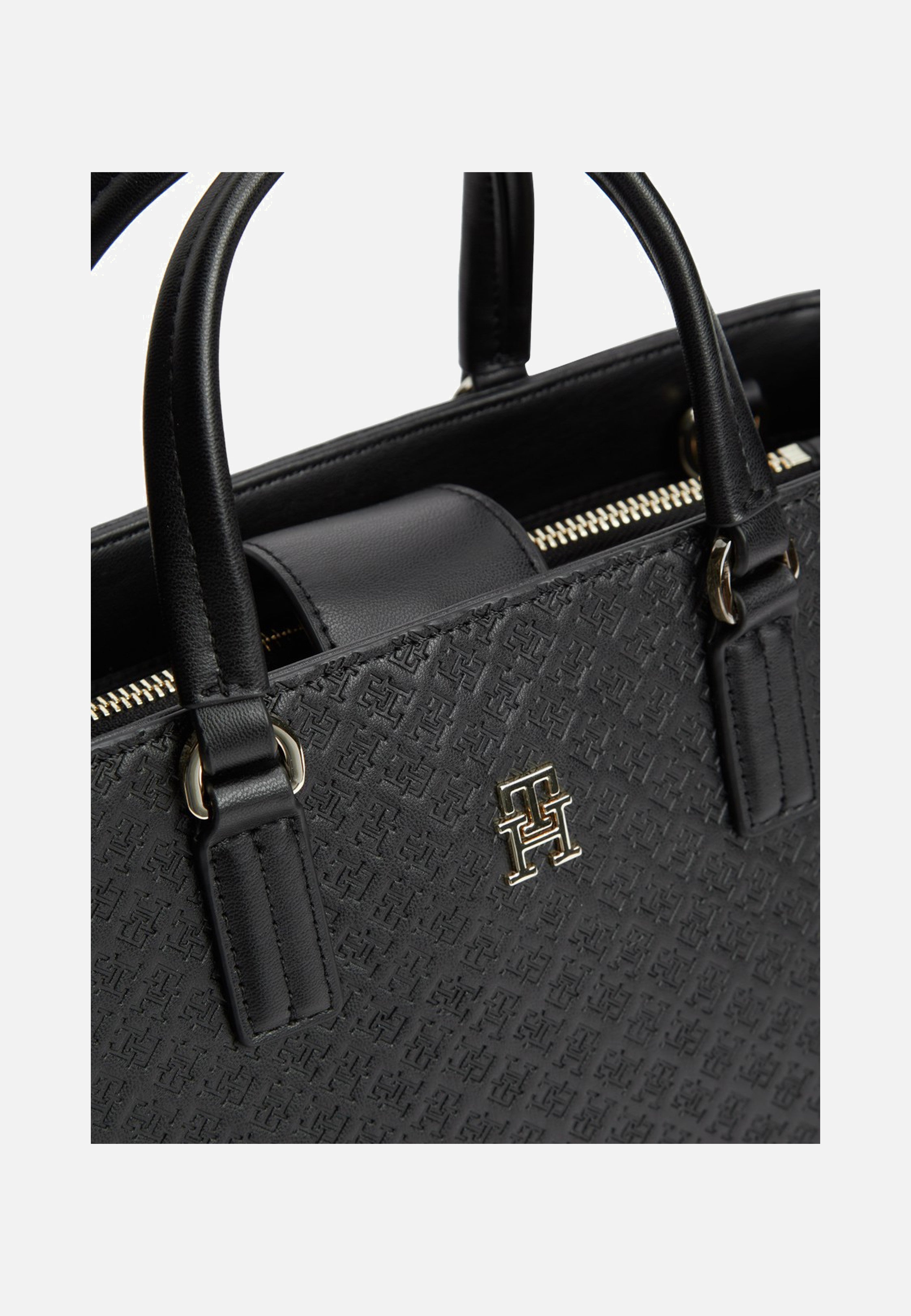 Tommy Hilfiger TH Daily Satchel Mono Black Satchel
