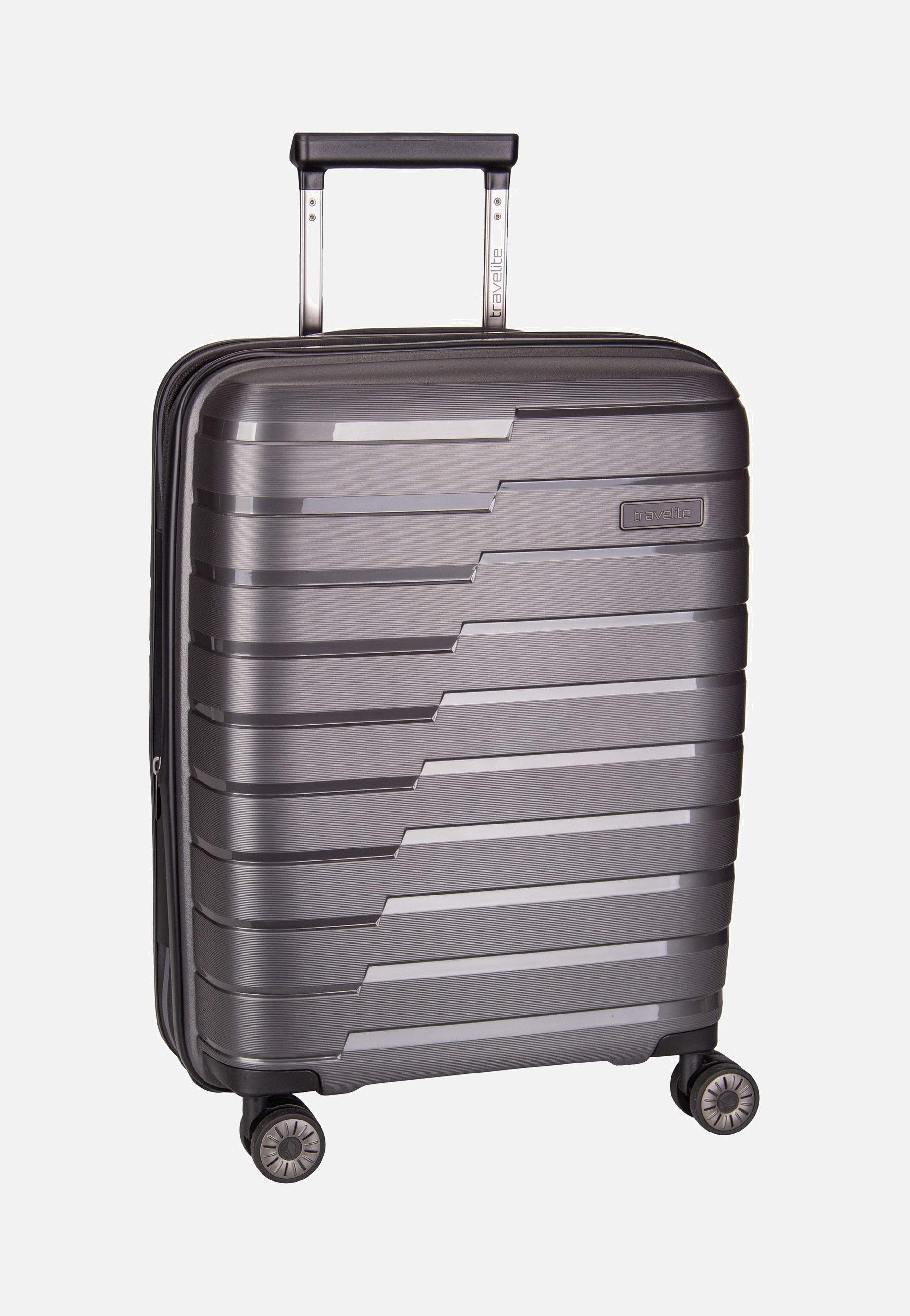 travelite Air Base 4-Rad Trolley S Exp Anthracite Suitcase