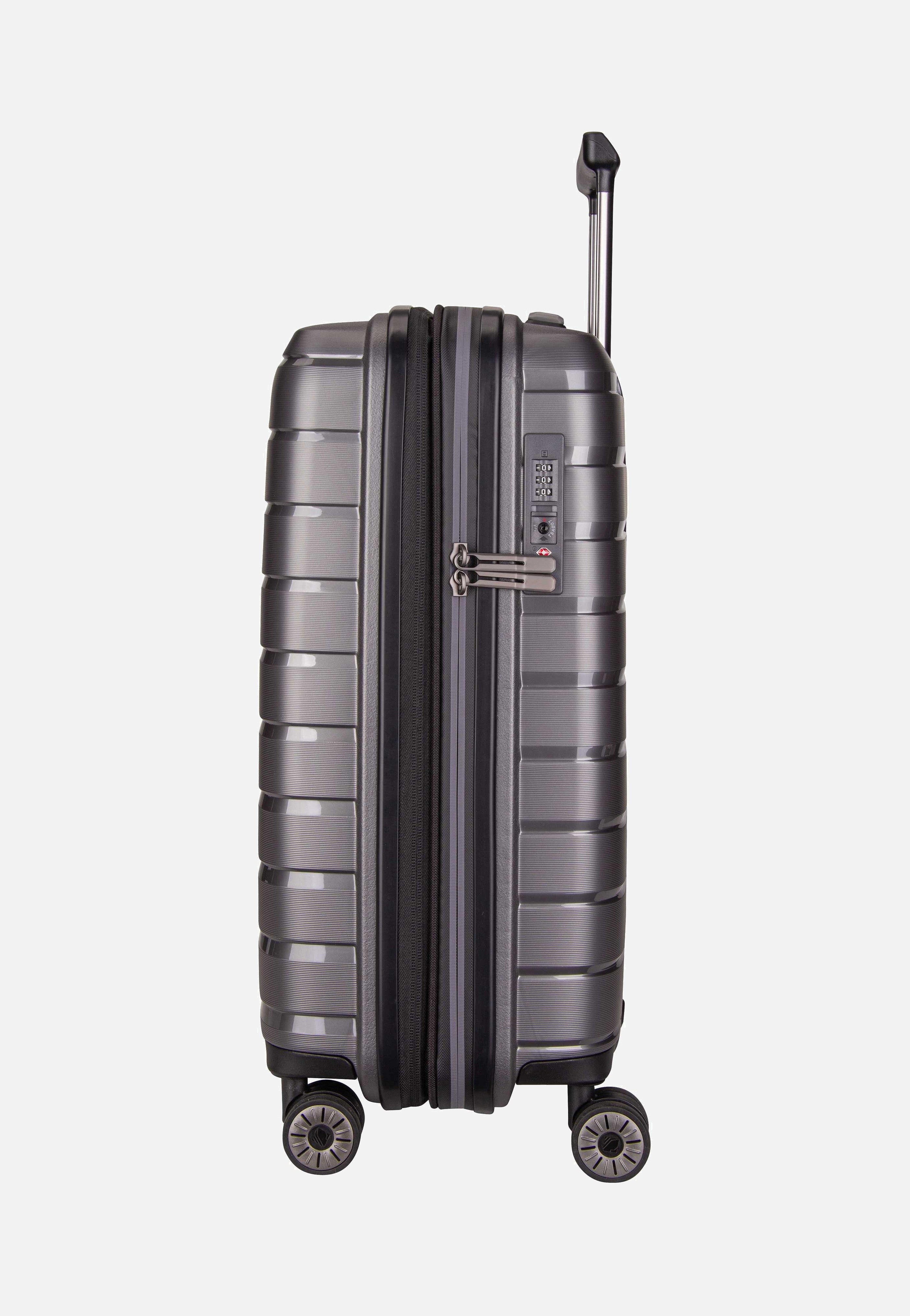 travelite Air Base 4-Rad Trolley S Exp Anthracite Suitcase