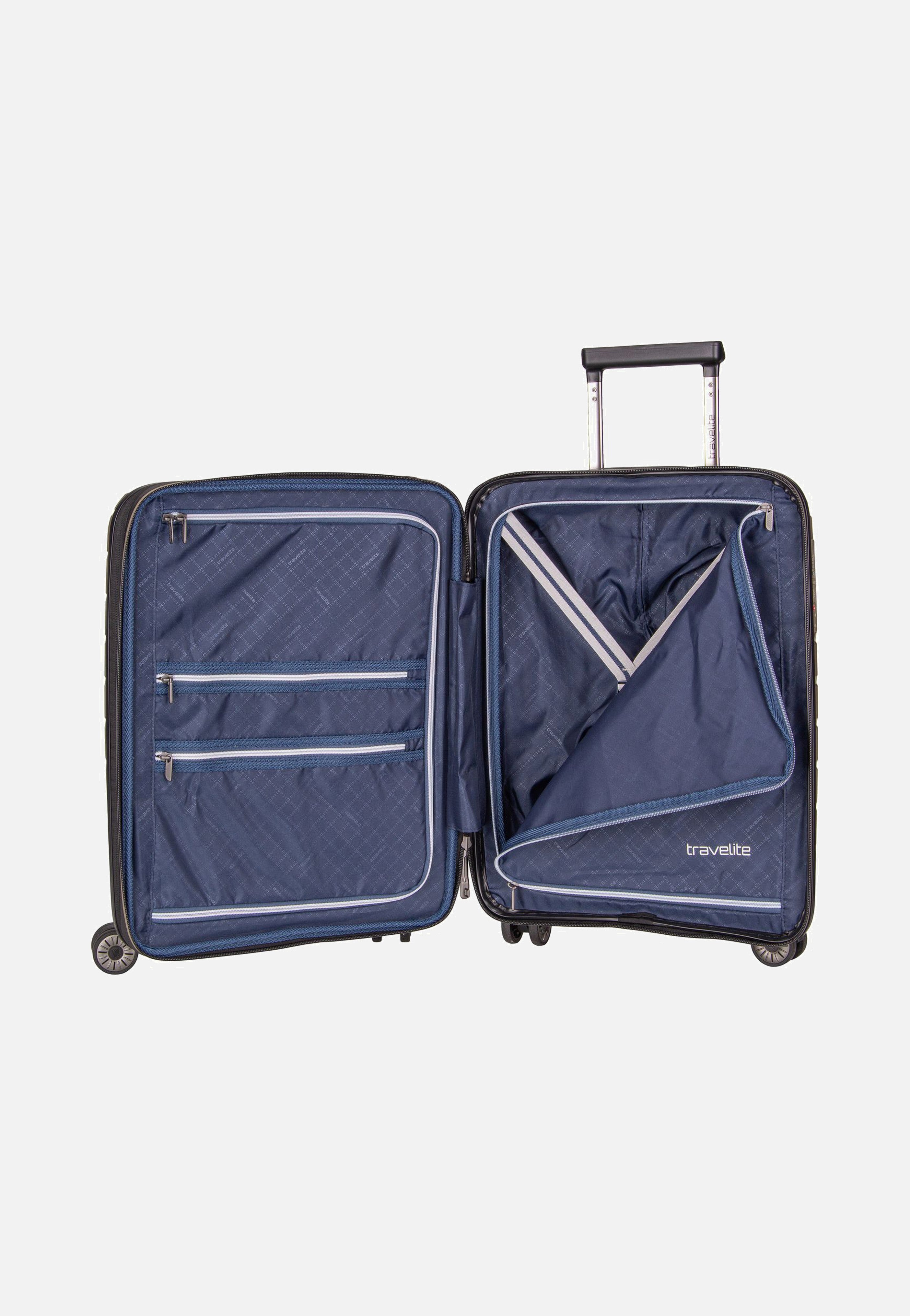travelite Air Base 4-Rad Trolley S Exp Champagne Suitcase