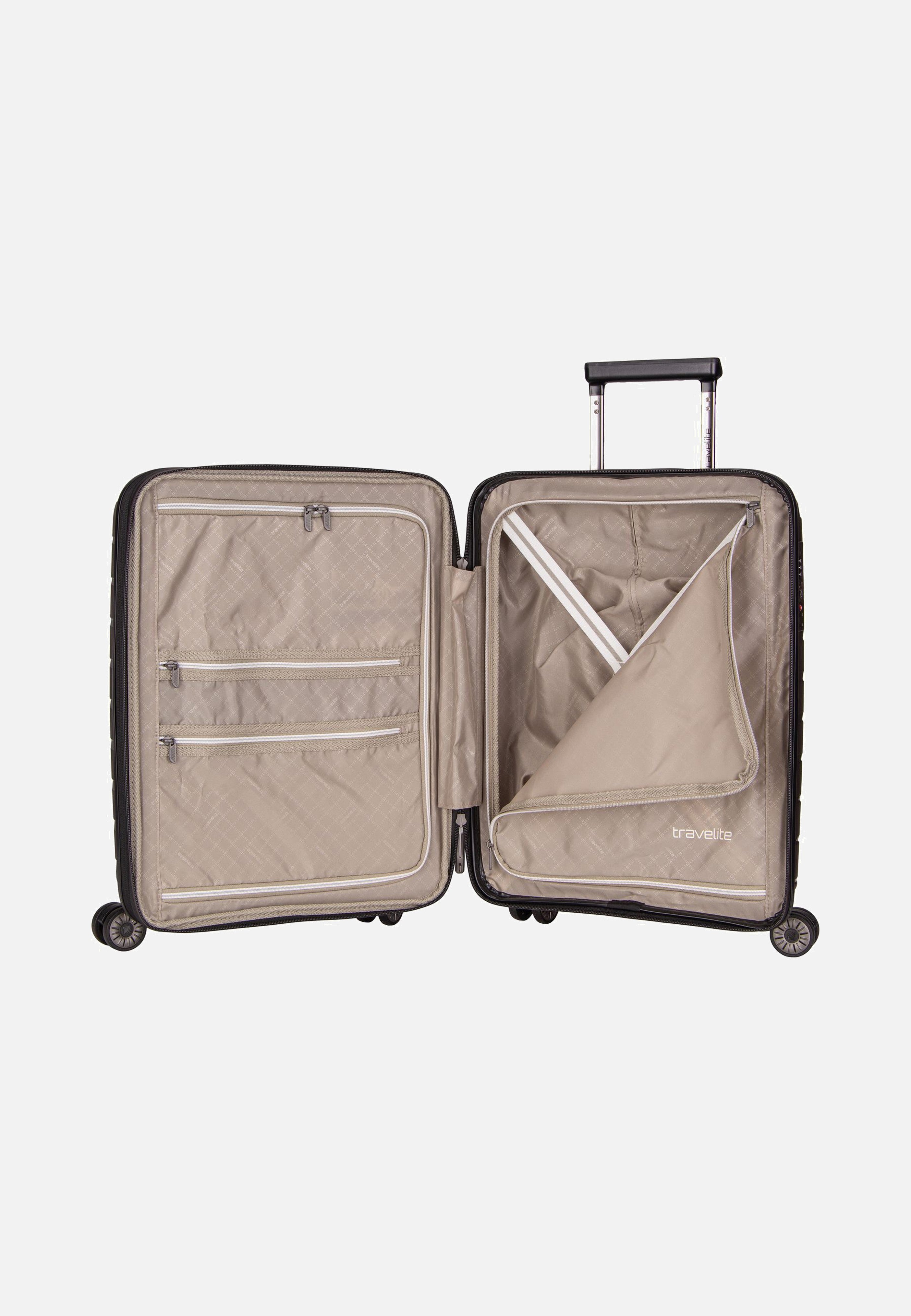 travelite Air Base 4-Rad Trolley S Exp Coffee Suitcase