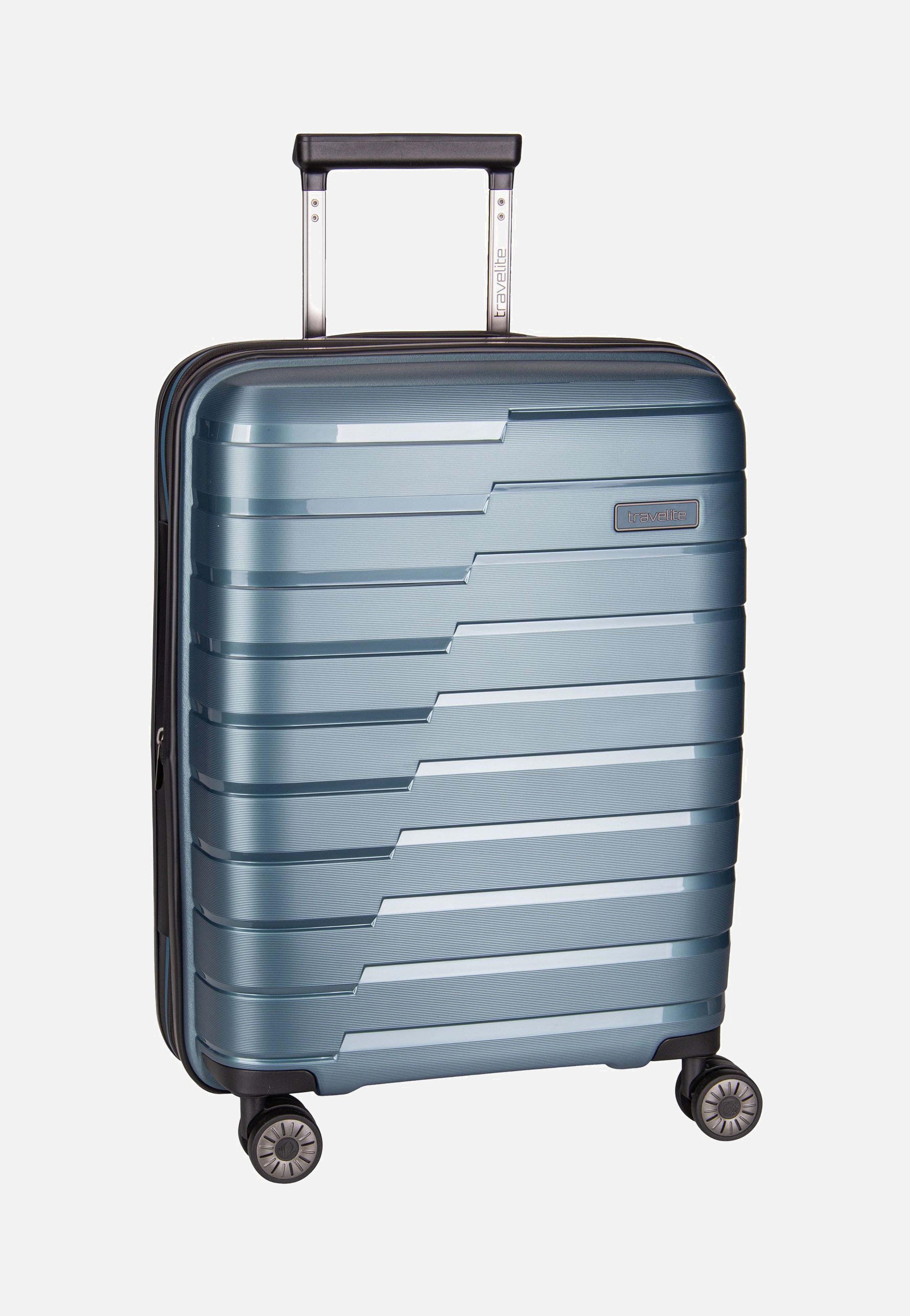 travelite Air Base 4-Rad Trolley S Exp Ice Blue Suitcase