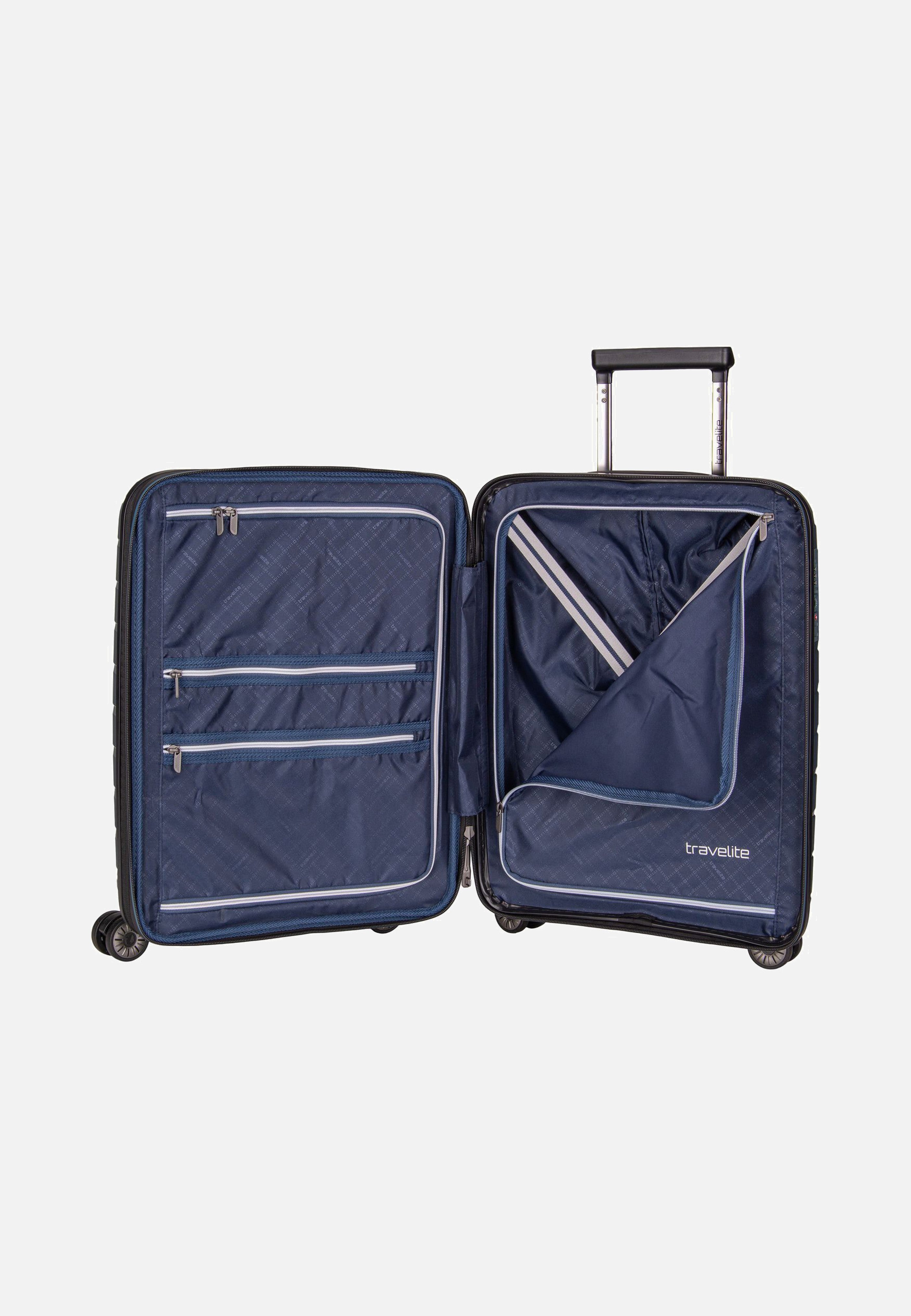 travelite Air Base 4-Rad Trolley S Exp Ice Blue Suitcase