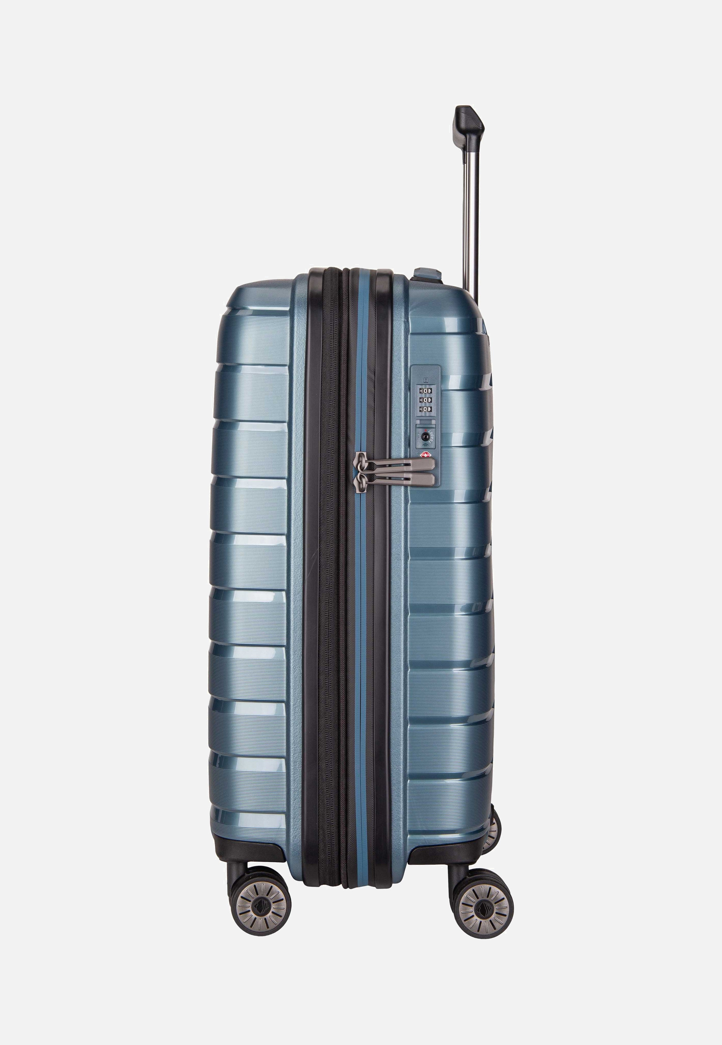travelite Air Base 4-Rad Trolley S Exp Ice Blue Suitcase