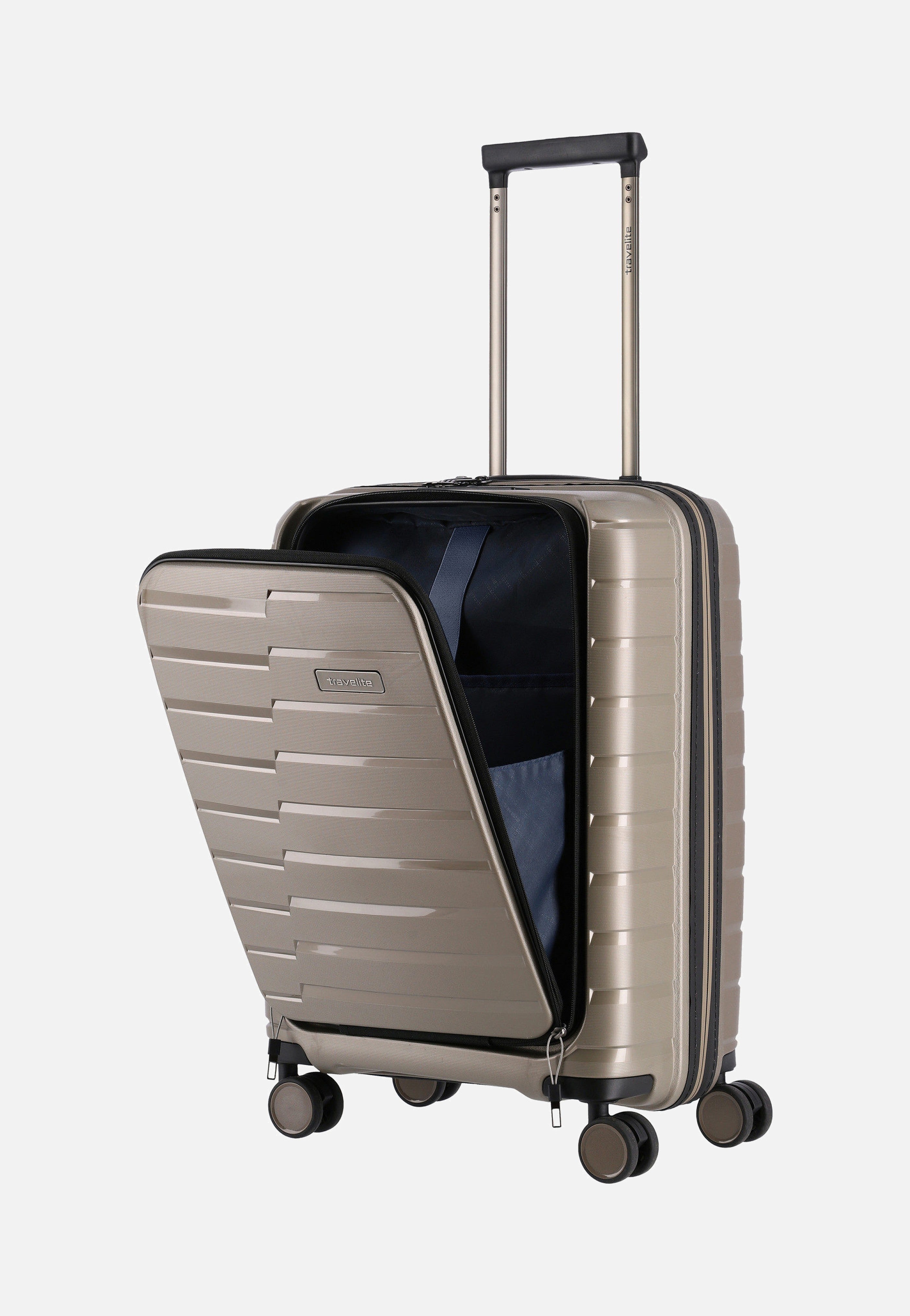 travelite - Air Base 4-Rad Trolley S Vortasche Champagner - Suitcase | Neutral-Image