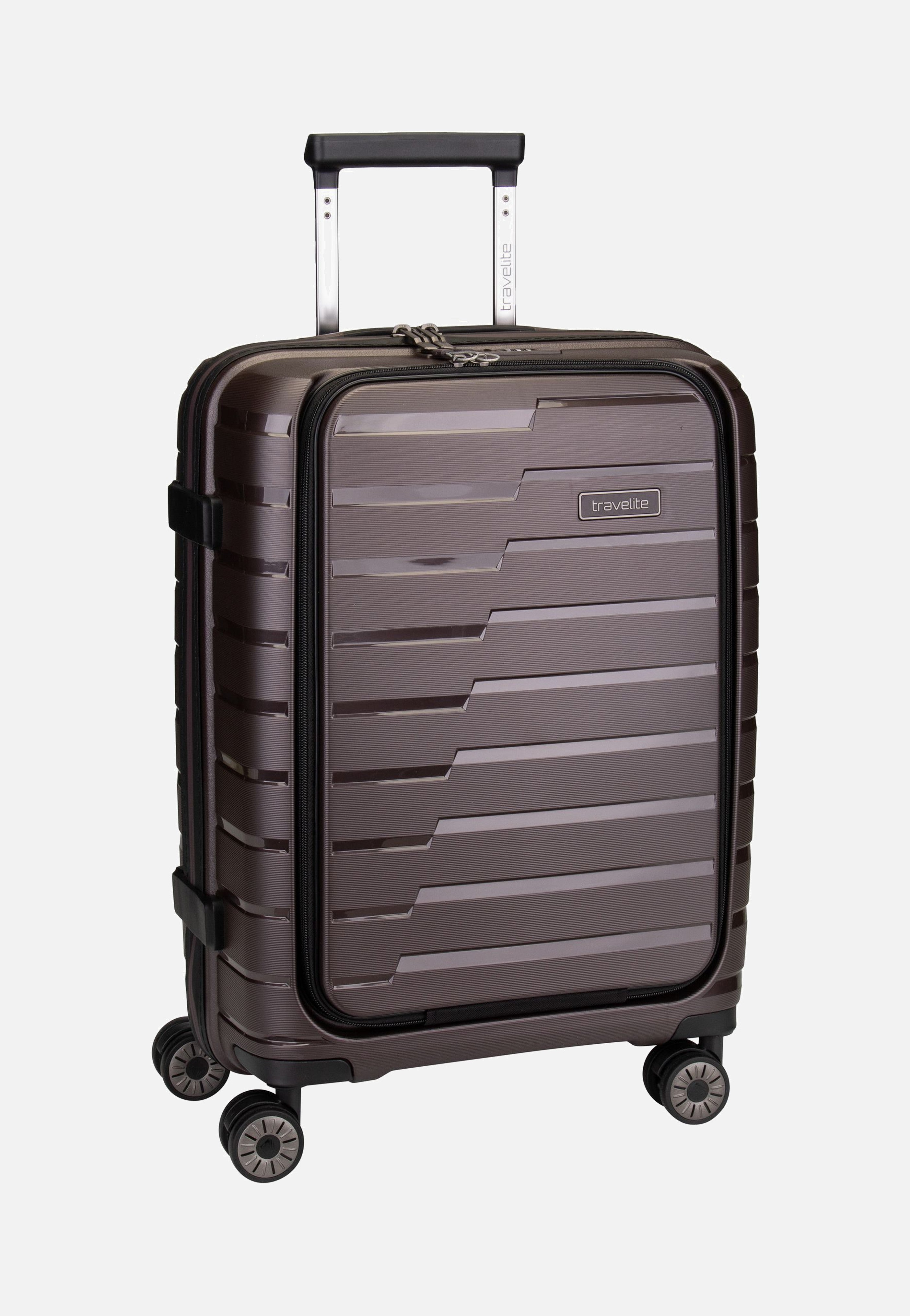 travelite - Air Base 4-Rad Trolley S Vortasche Coffee - Suitcase | Neutral-Image