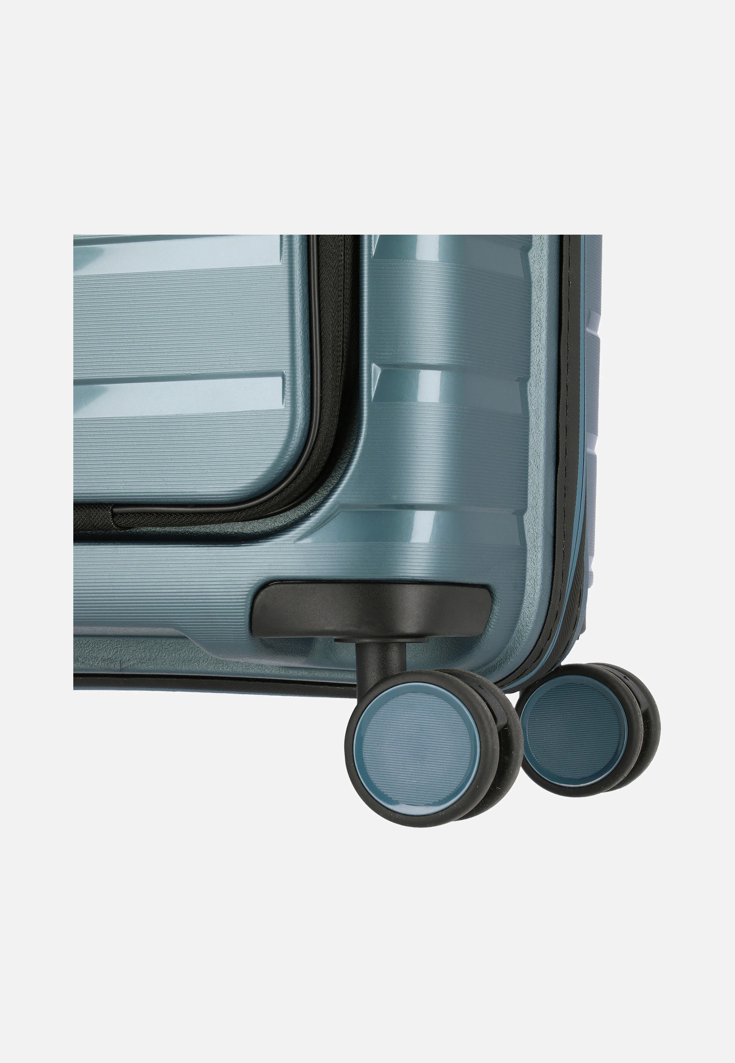 travelite Air Base 4-Rad Trolley S Vortasche Eisblau Suitcase