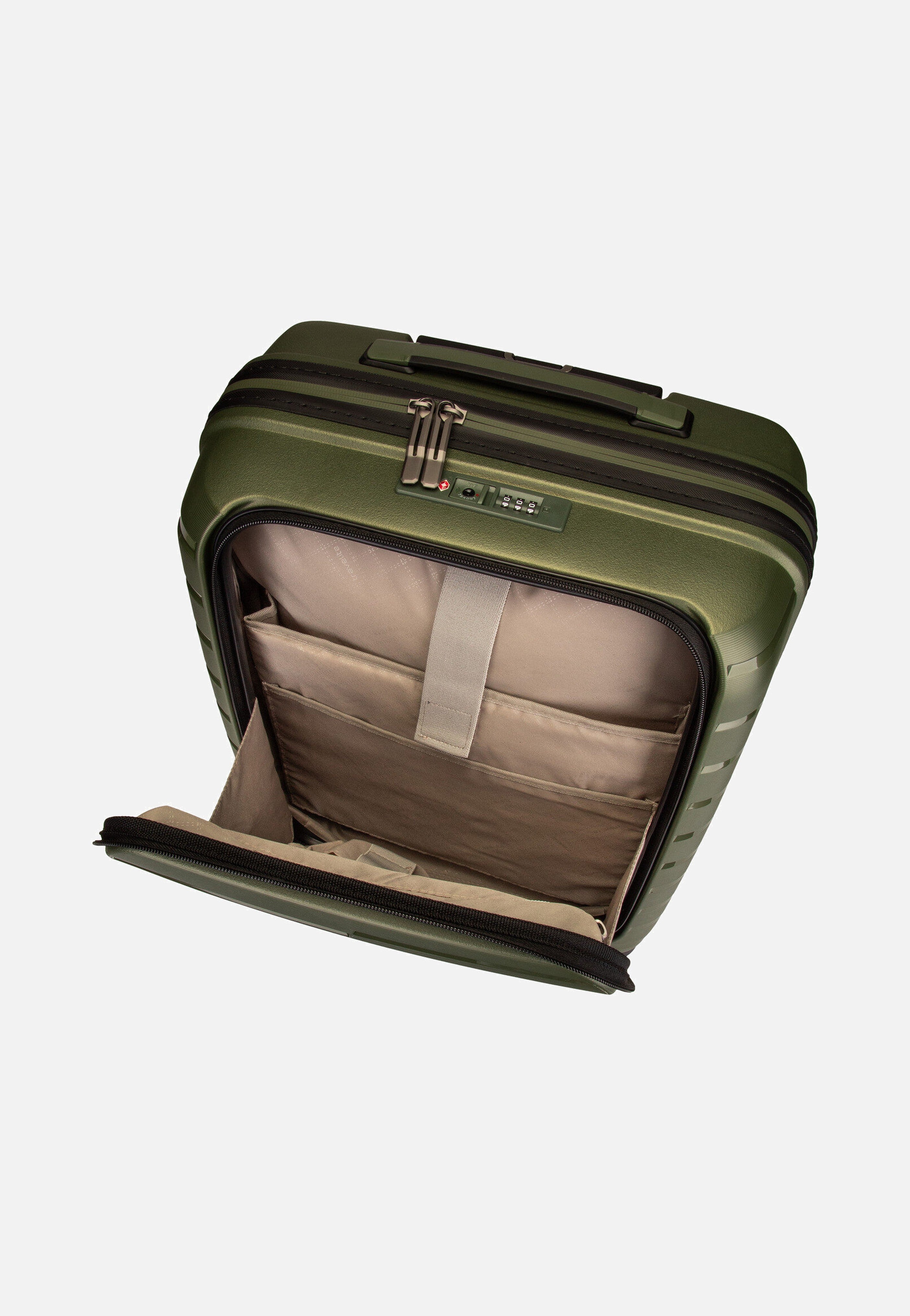 travelite - Air Base 4-Rad Trolley S Vortasche Olive - Suitcase | Neutral-Image