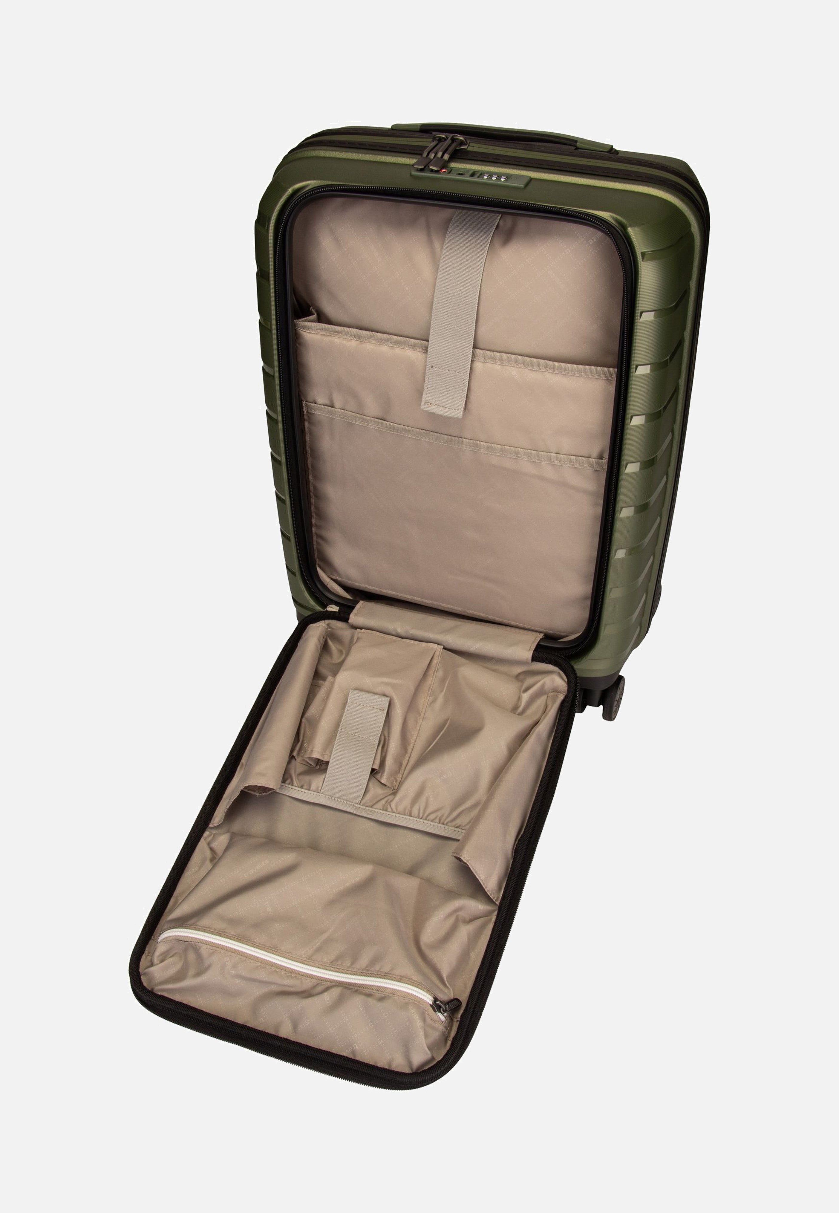 travelite - Air Base 4-Rad Trolley S Vortasche Olive - Suitcase | Neutral-Image