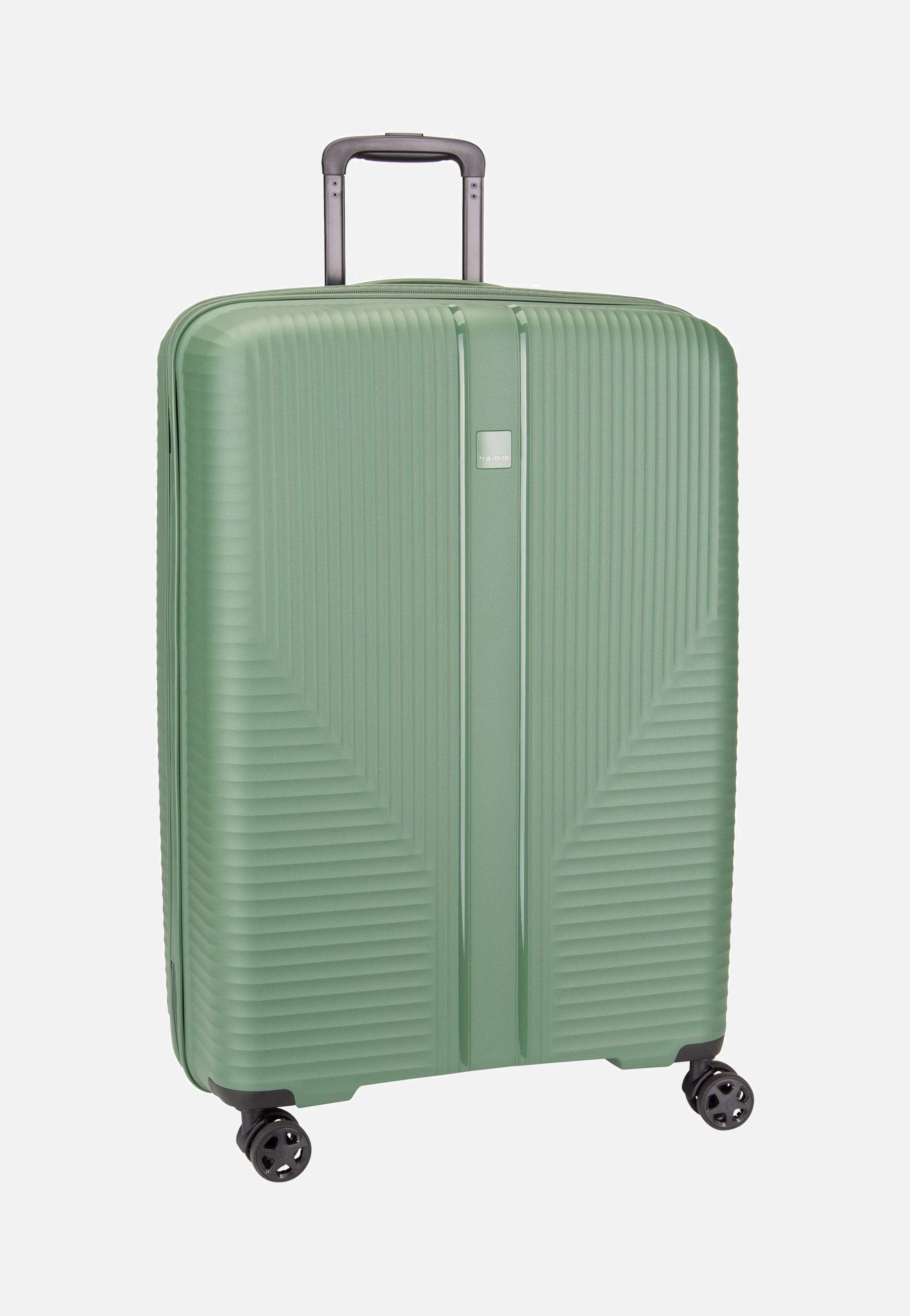 travelite Air Stripe Trolley 4w L Green Suitcase