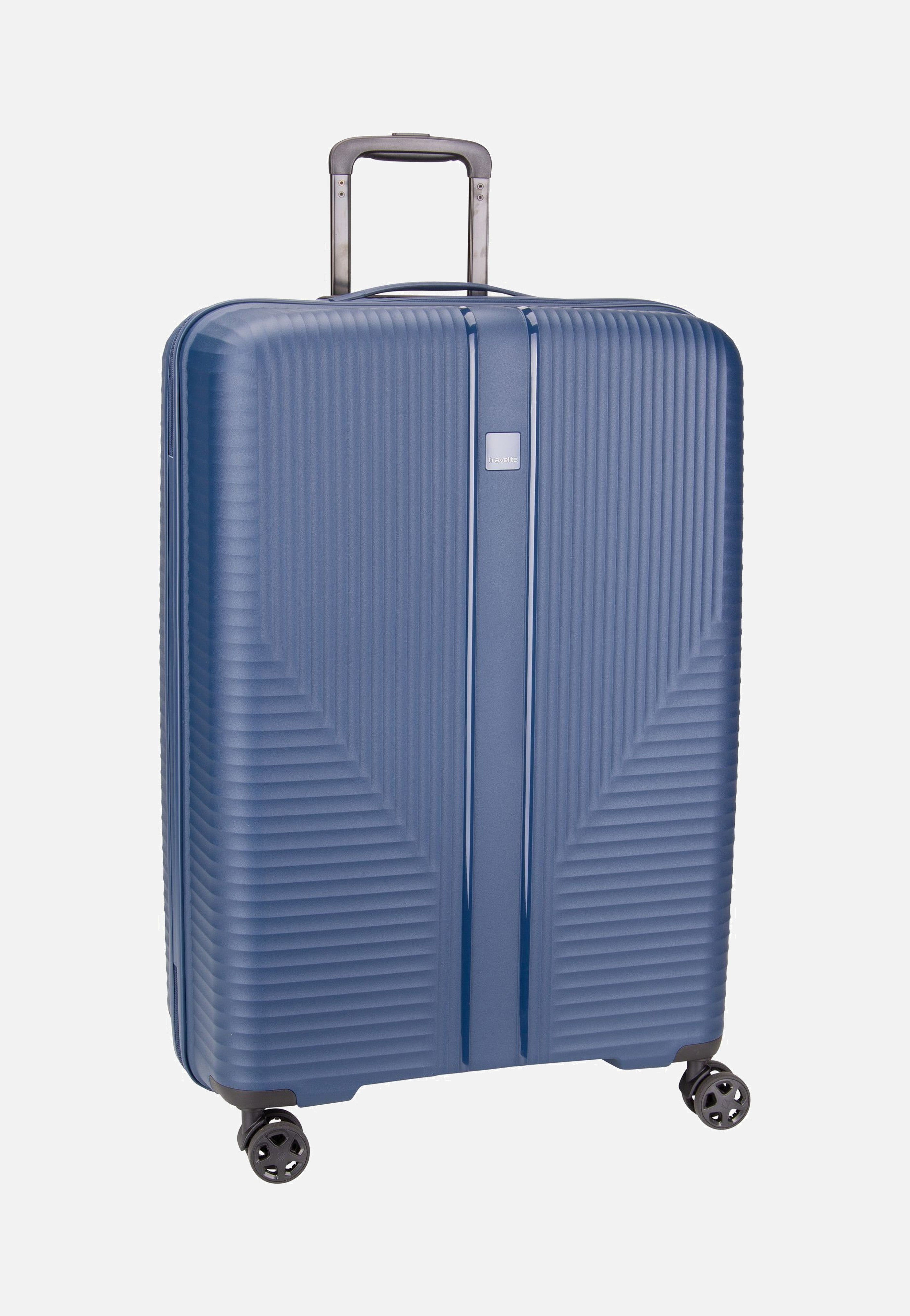 travelite Air Stripe Trolley 4w L Navy Suitcase
