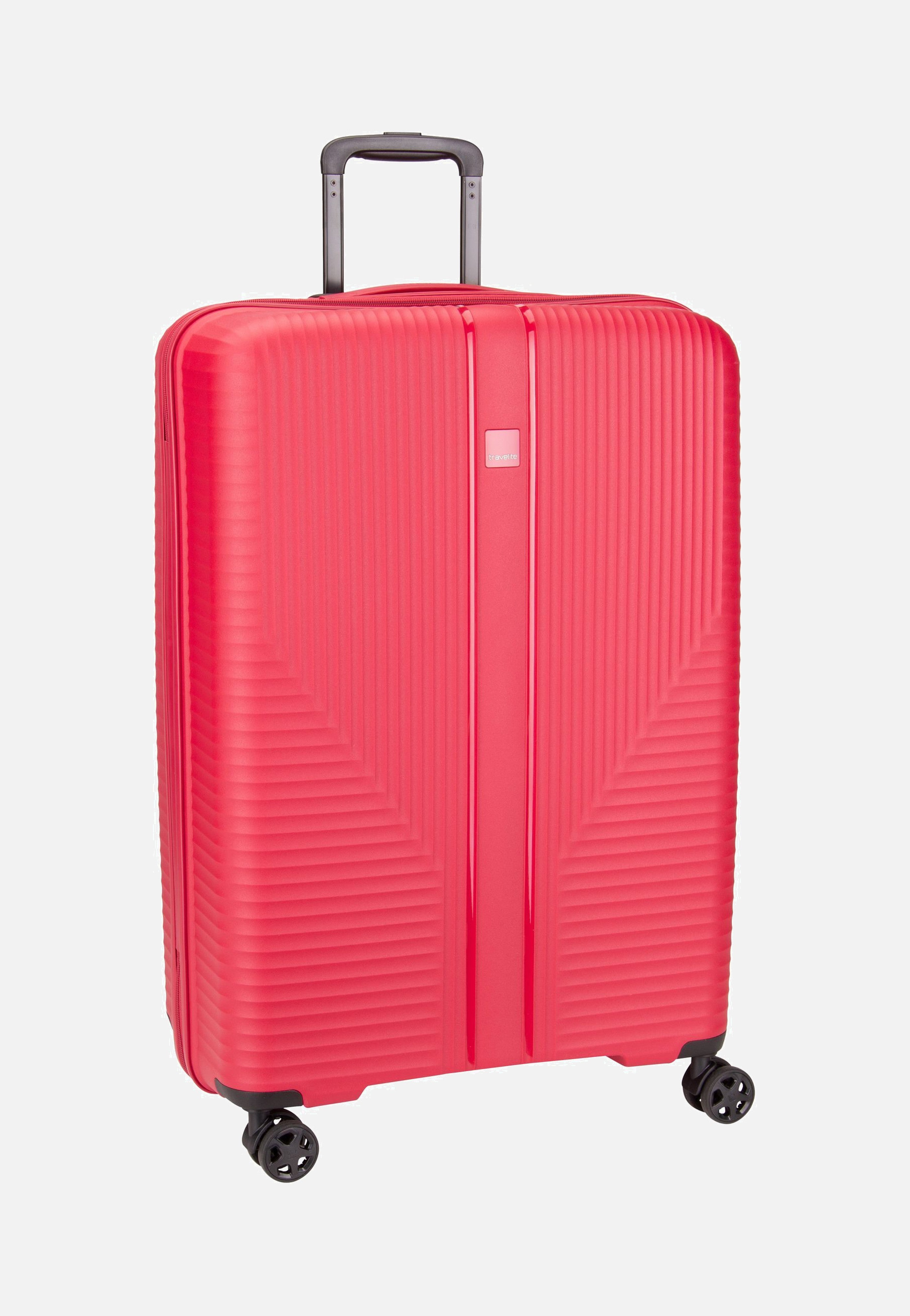 travelite Air Stripe Trolley 4w L Red Suitcase