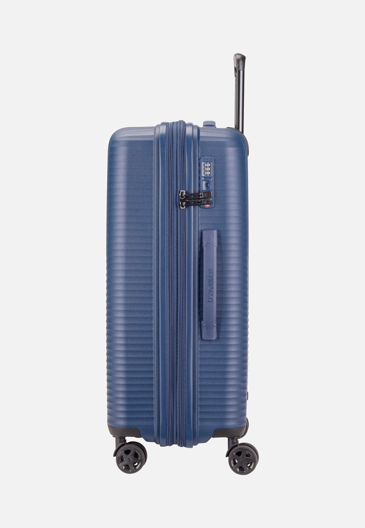 travelite Air Stripe Trolley 4w M exp. Navy Suitcase