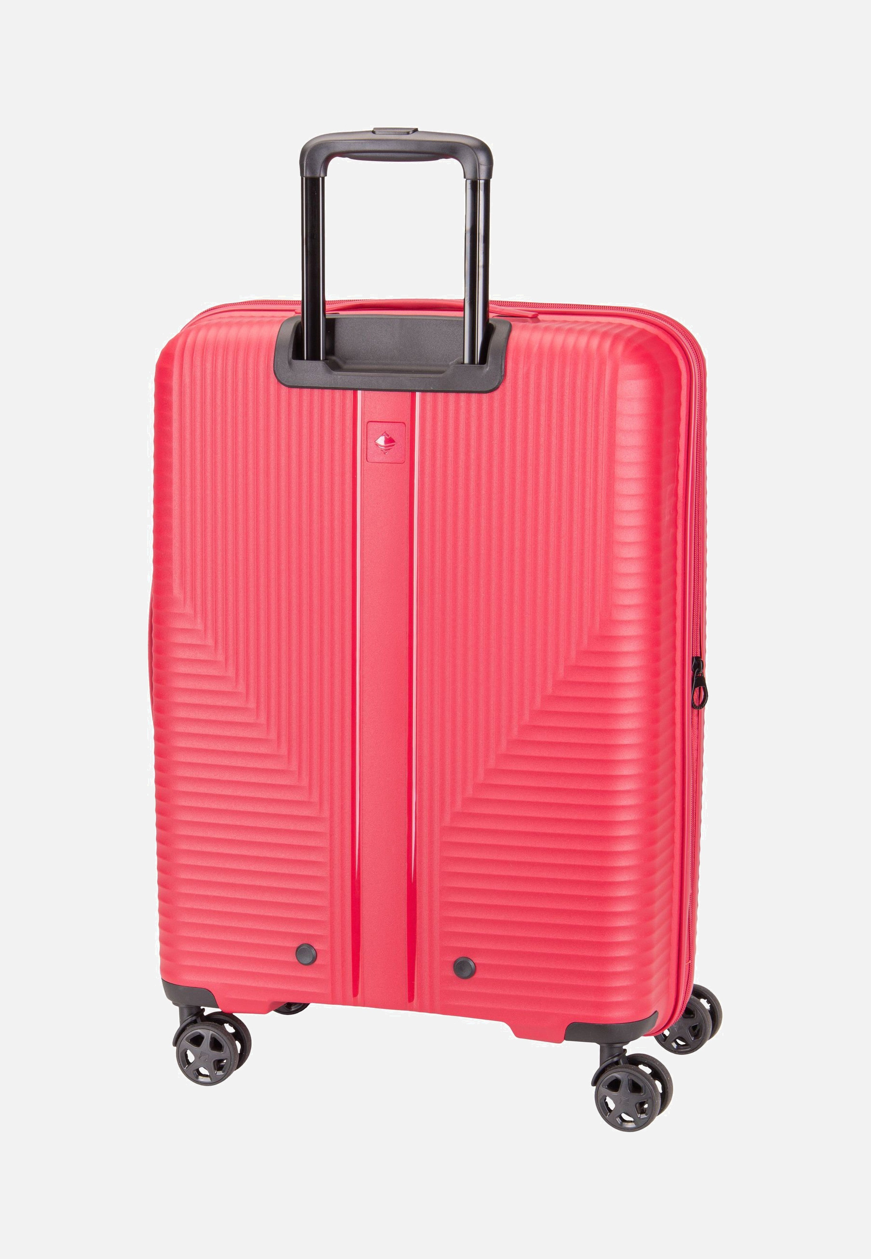 travelite Air Stripe Trolley 4w M exp. Red Suitcase
