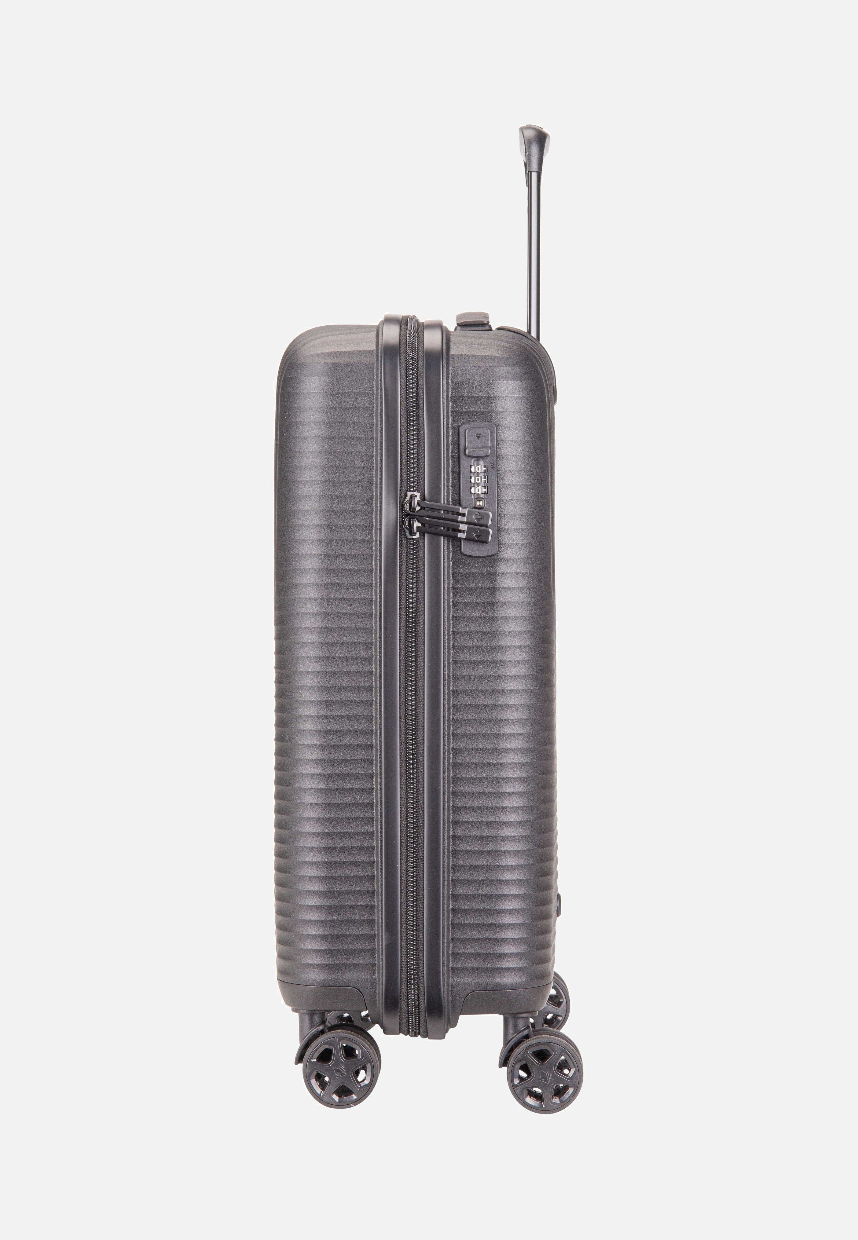travelite Air Stripe Trolley 4w S Black Suitcase
