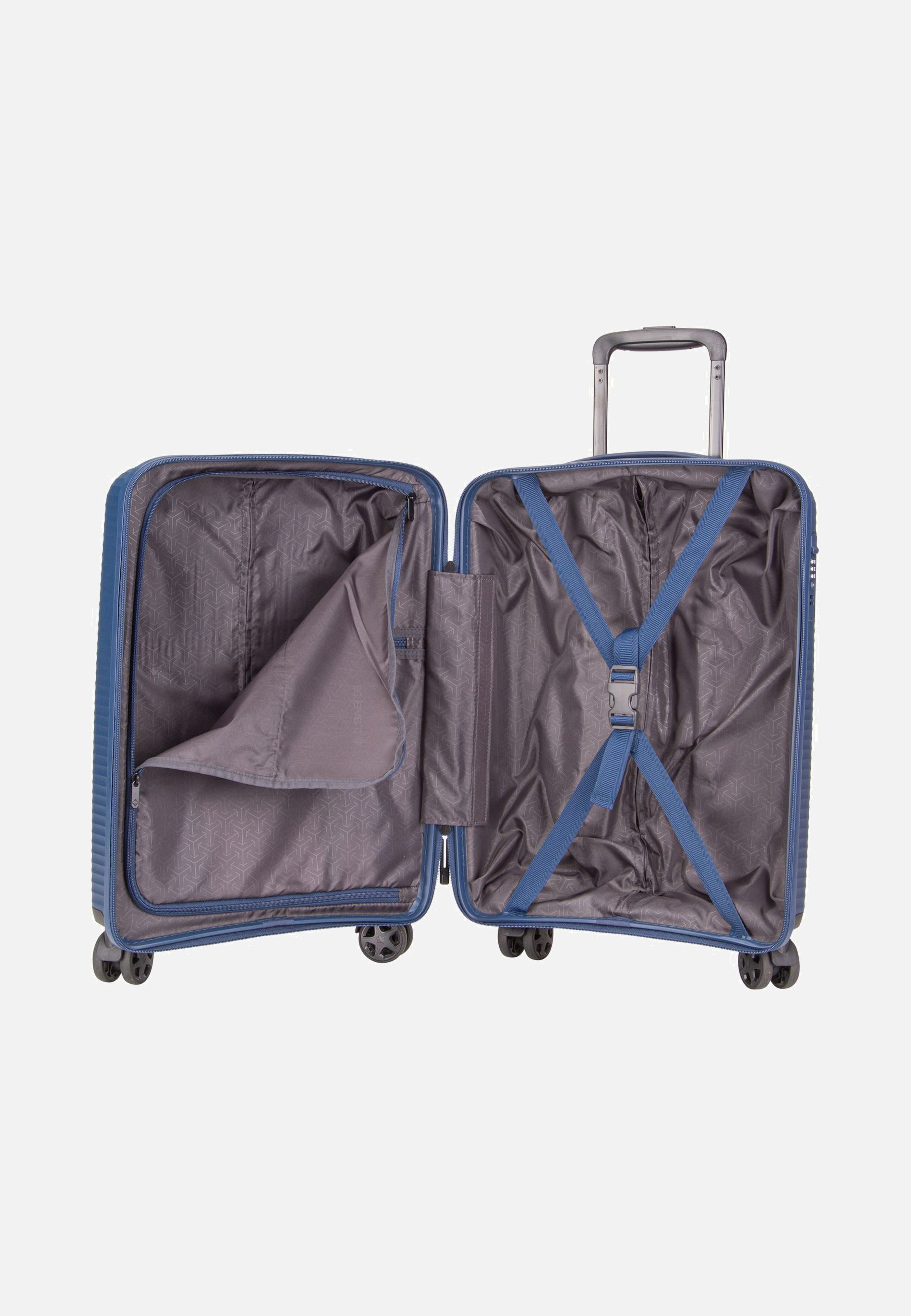 travelite Air Stripe Trolley 4w S Navy Suitcase