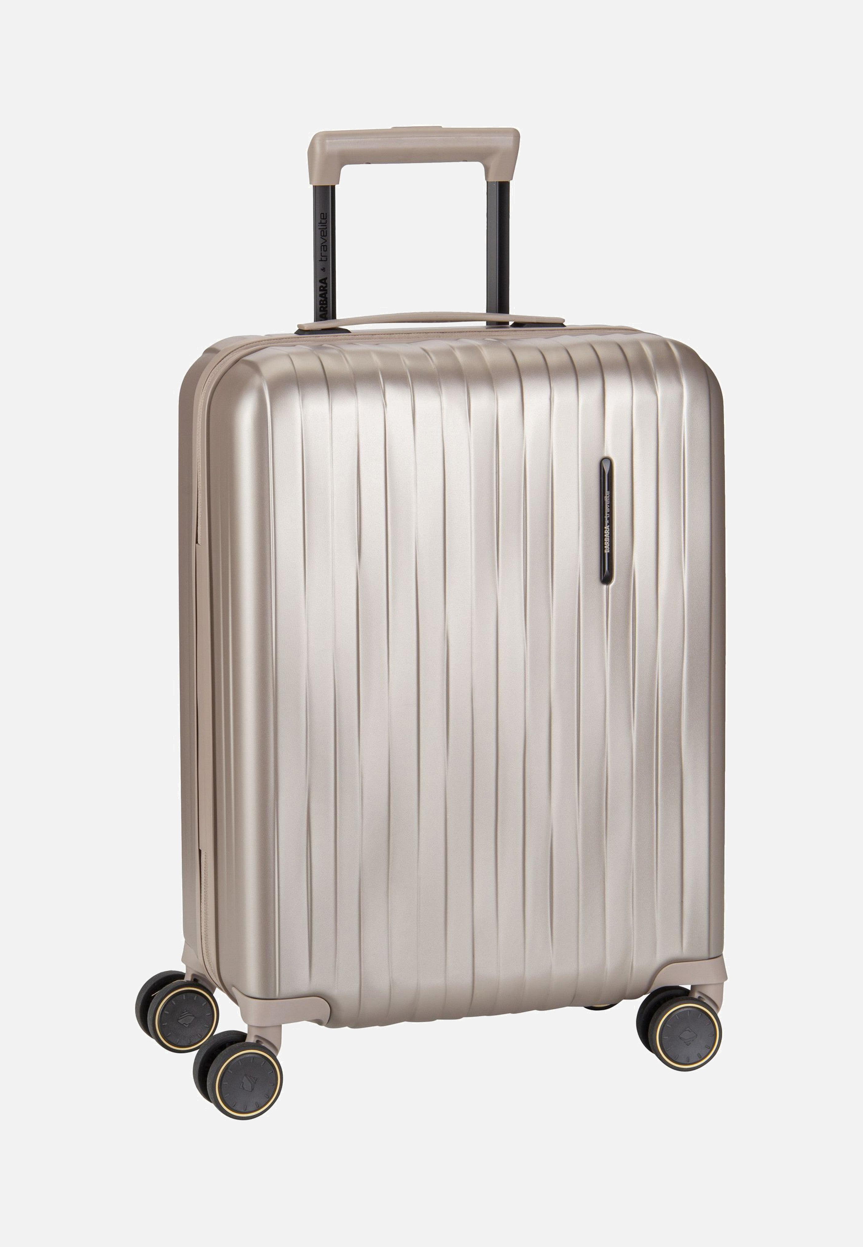travelite Barbara Novelty 4W Trolley S Satin Nude Suitcase