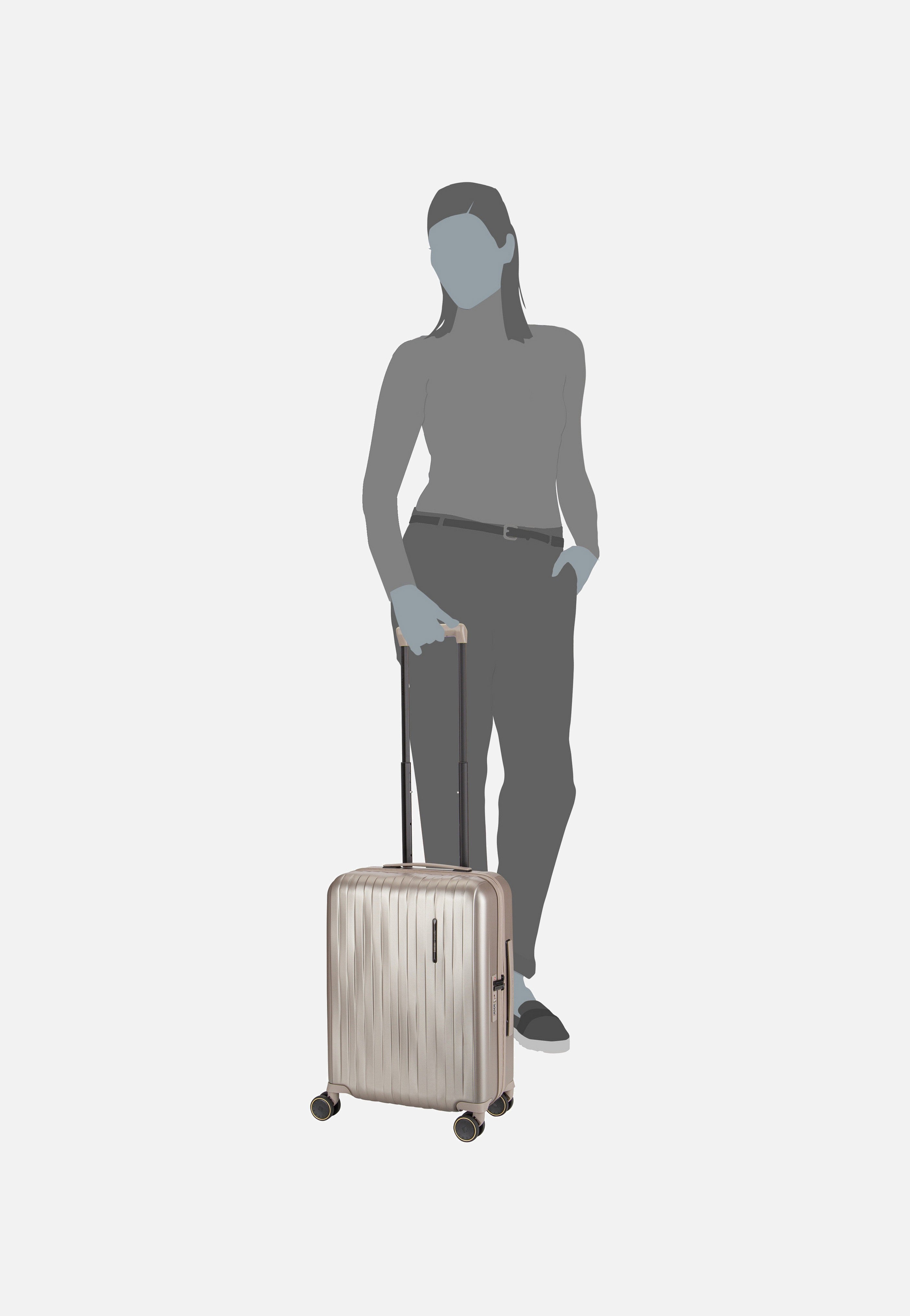 travelite Barbara Novelty 4W Trolley S Satin Nude Suitcase
