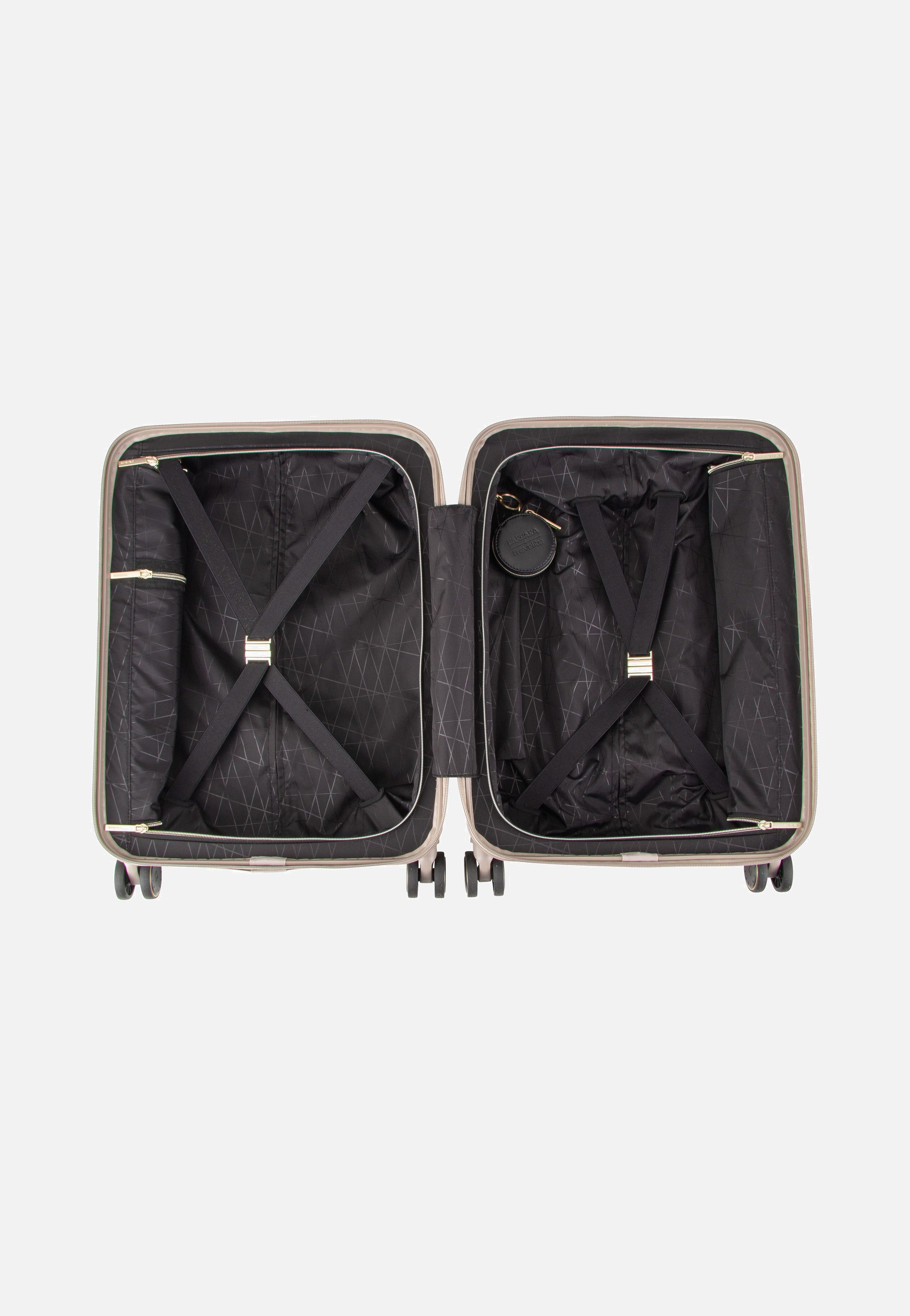 travelite Barbara Novelty 4W Trolley S Satin Nude Suitcase