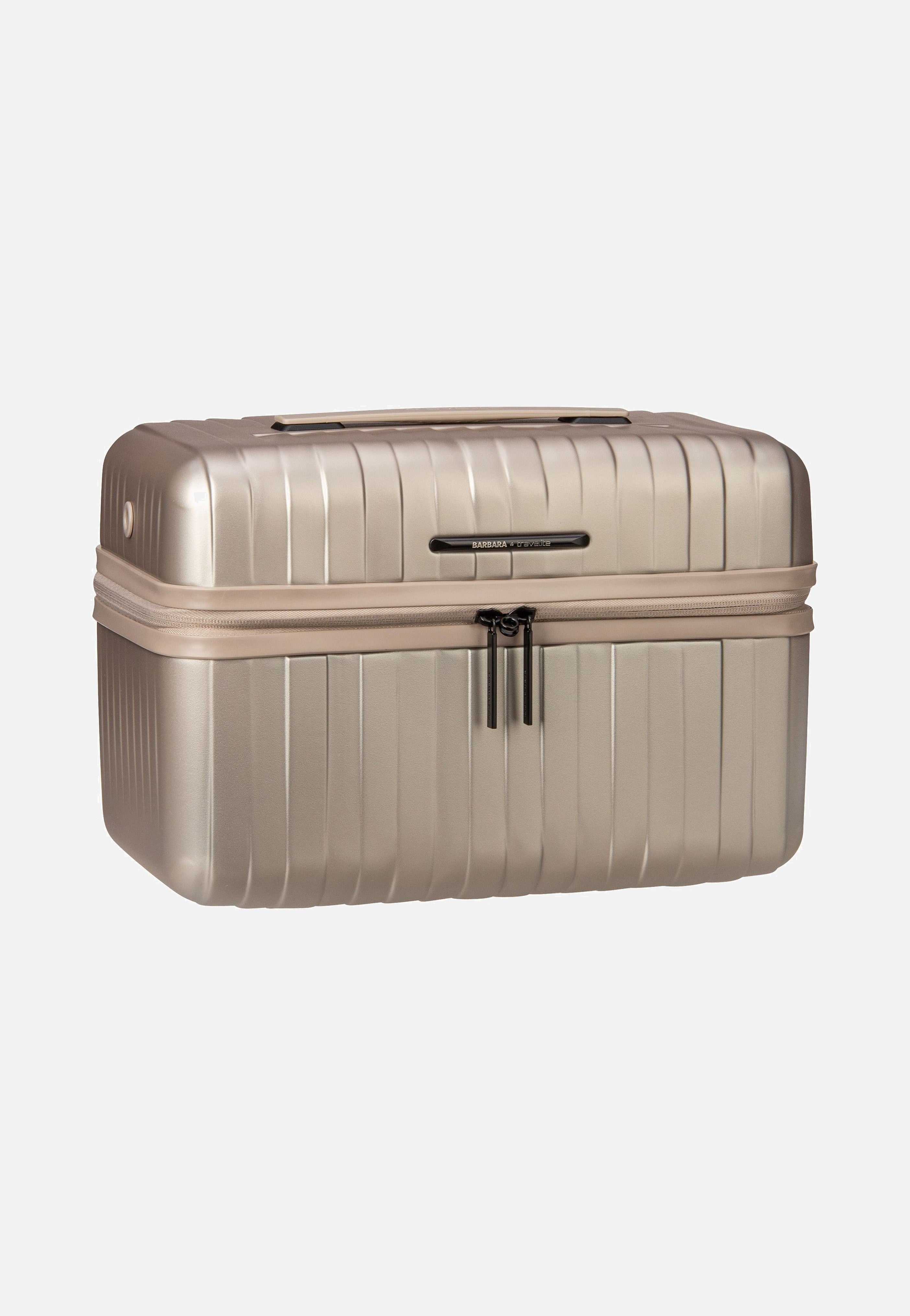 travelite Barbara Novelty Beauty Case Satin Nude Cosmetic Case