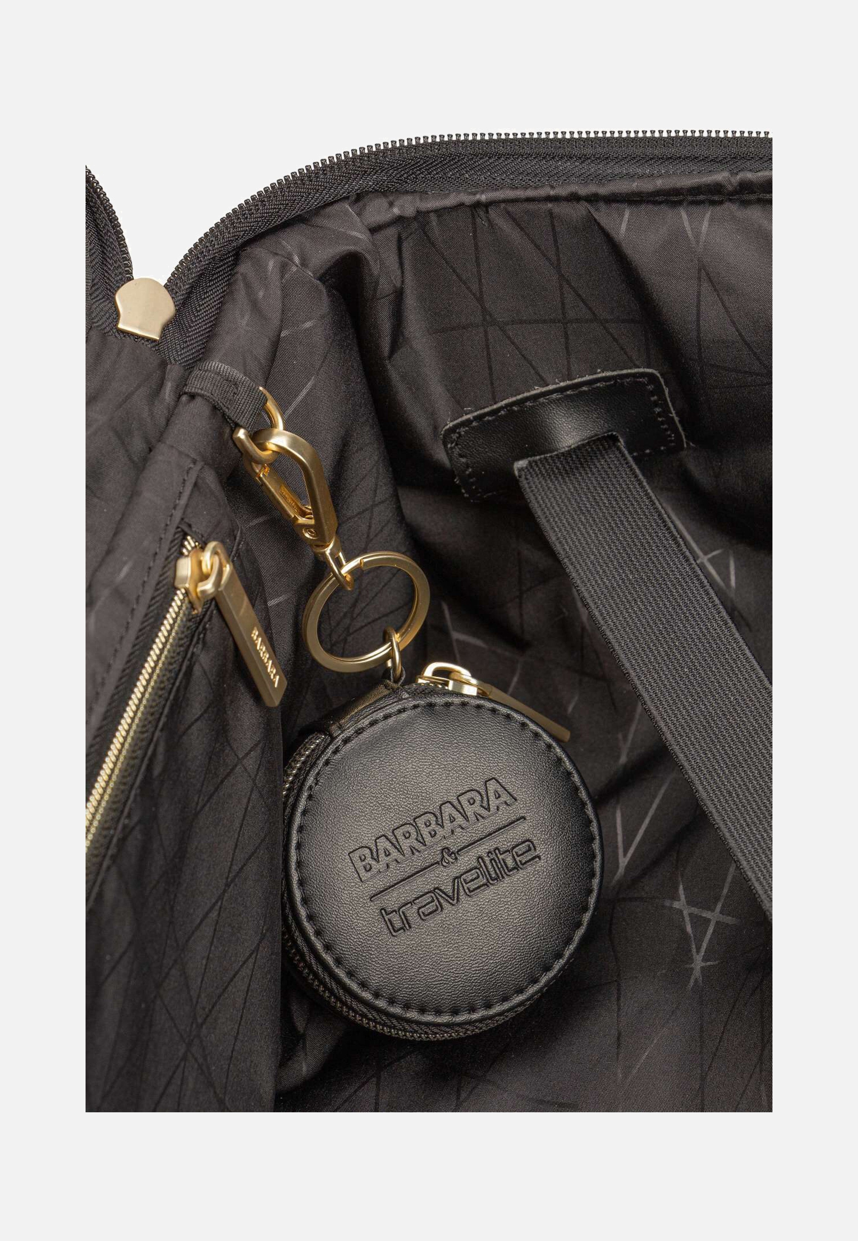 travelite - Barbara Stepp 4W Trolley S Exp Black - Suitcase | Women-Image