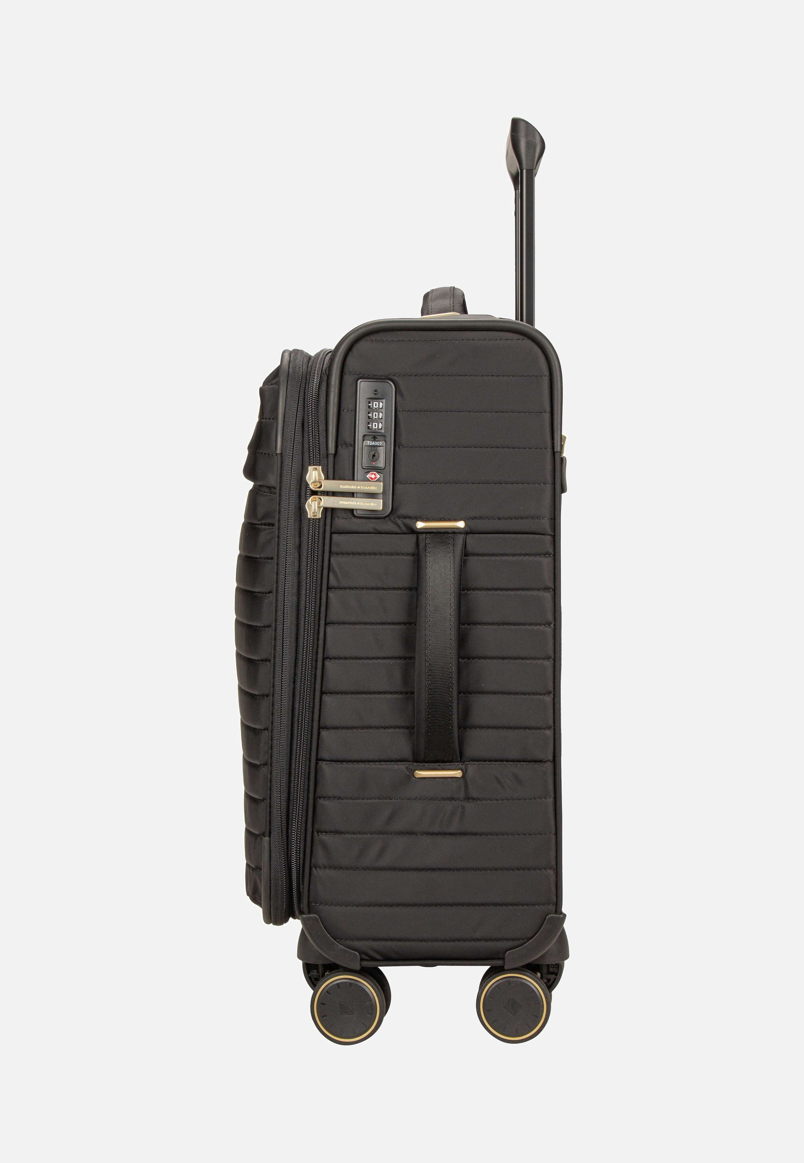 travelite Barbara Stepp 4W Trolley S Exp Black Suitcase