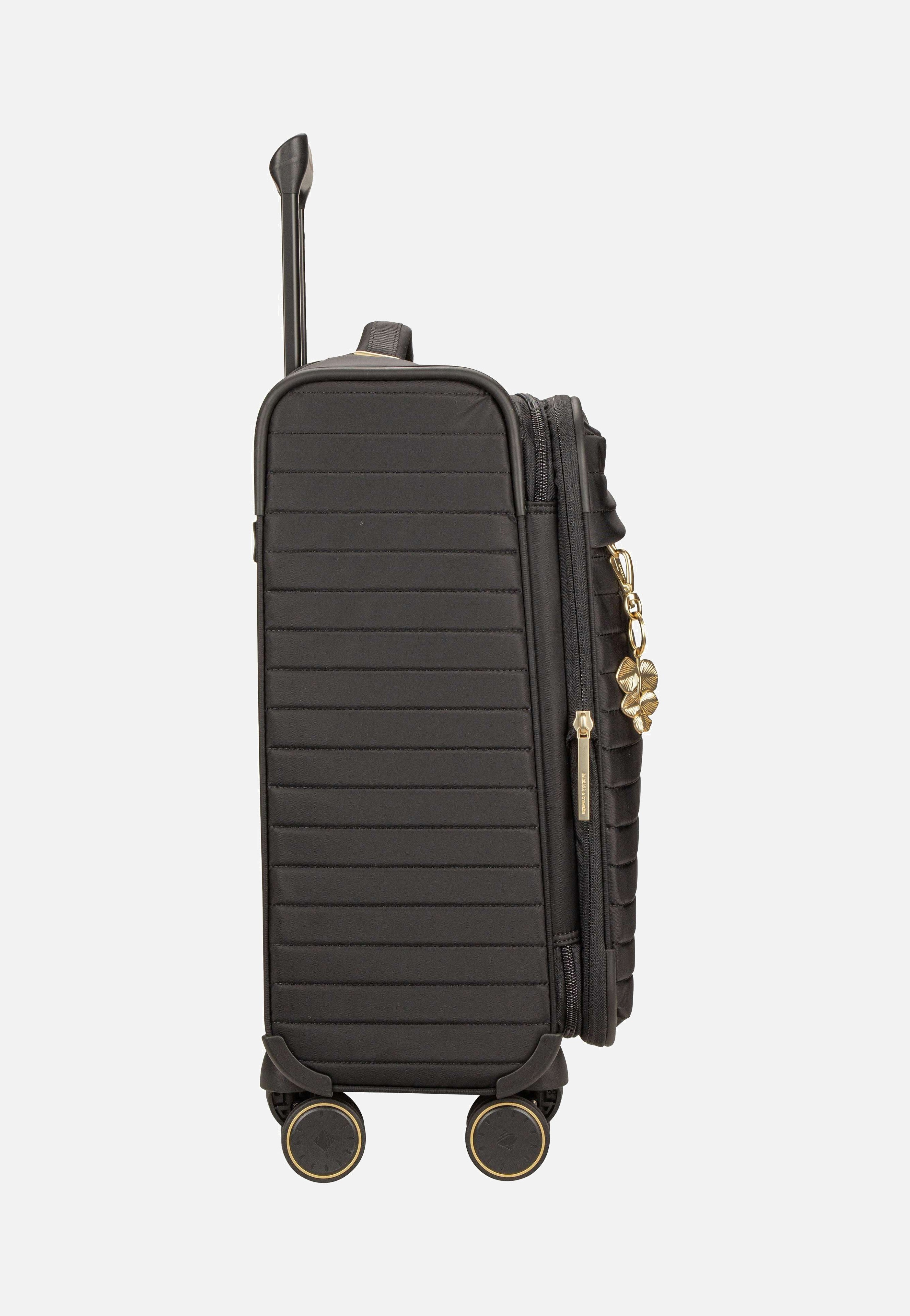 travelite - Barbara Stepp 4W Trolley S Exp Black - Suitcase | Women-Image