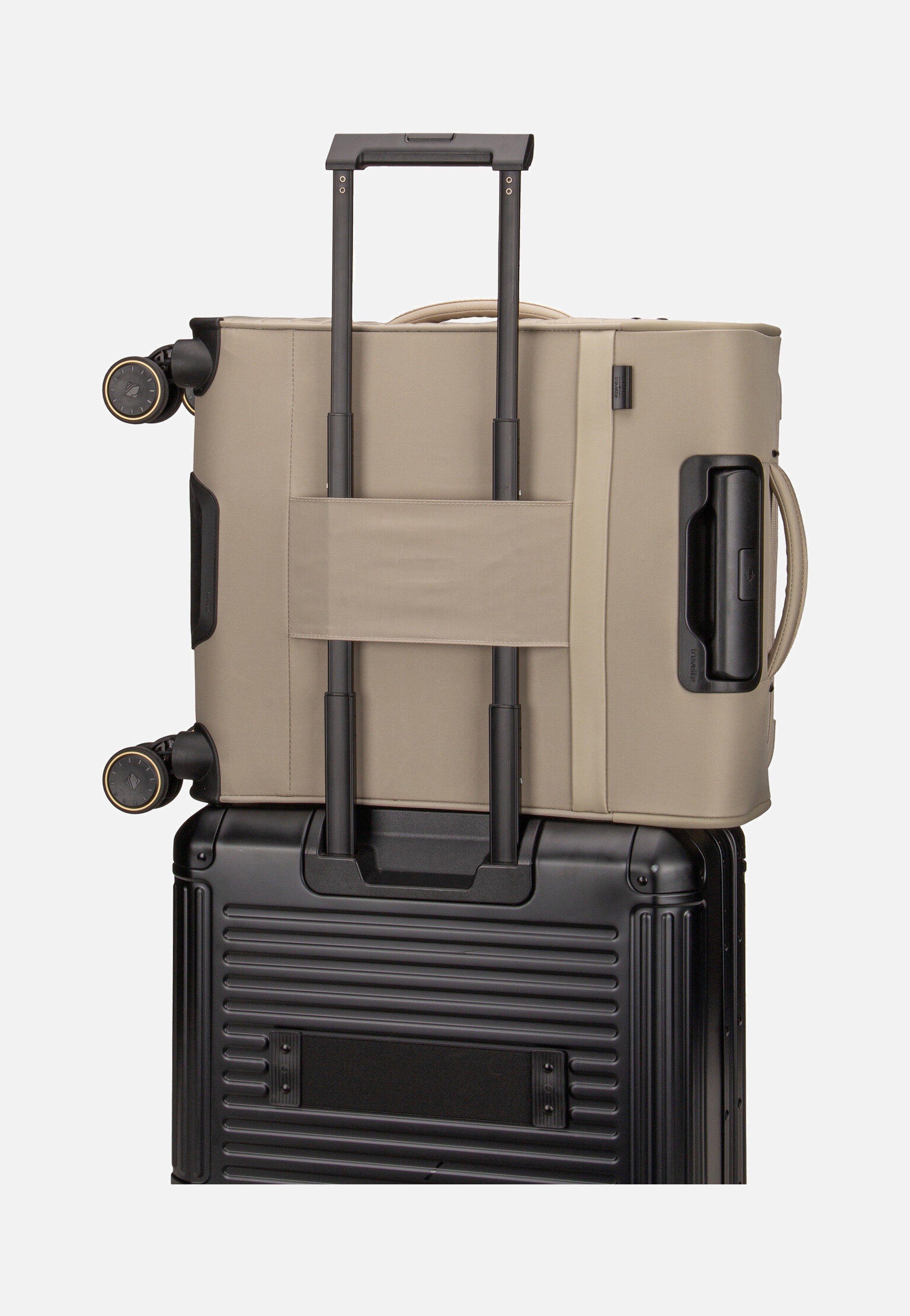 travelite - Barbara Stepp 4W Trolley S Exp Satin Nude - Suitcase | Women-Image