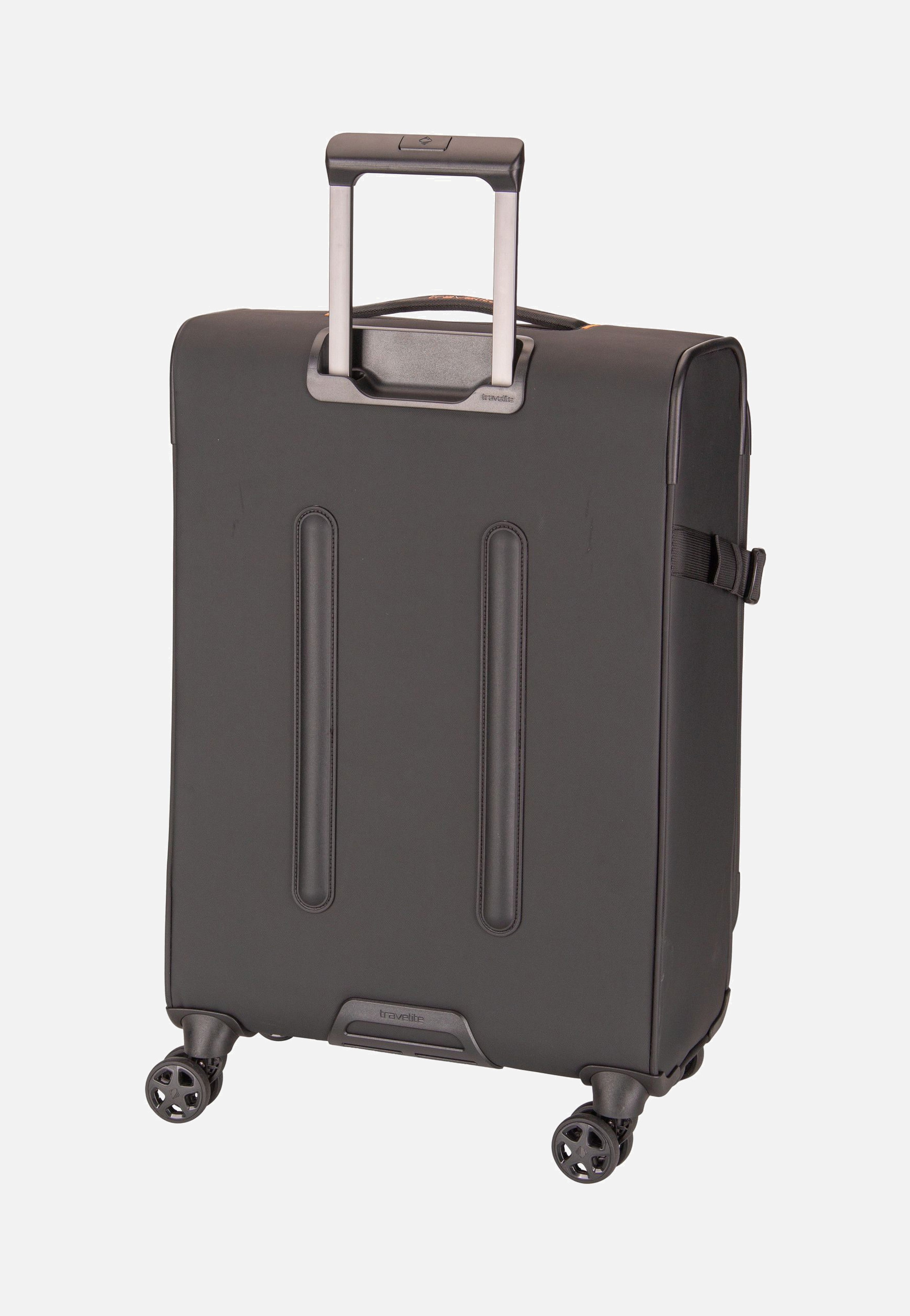 travelite Briize 4W Trolley M Exp Black Suitcase