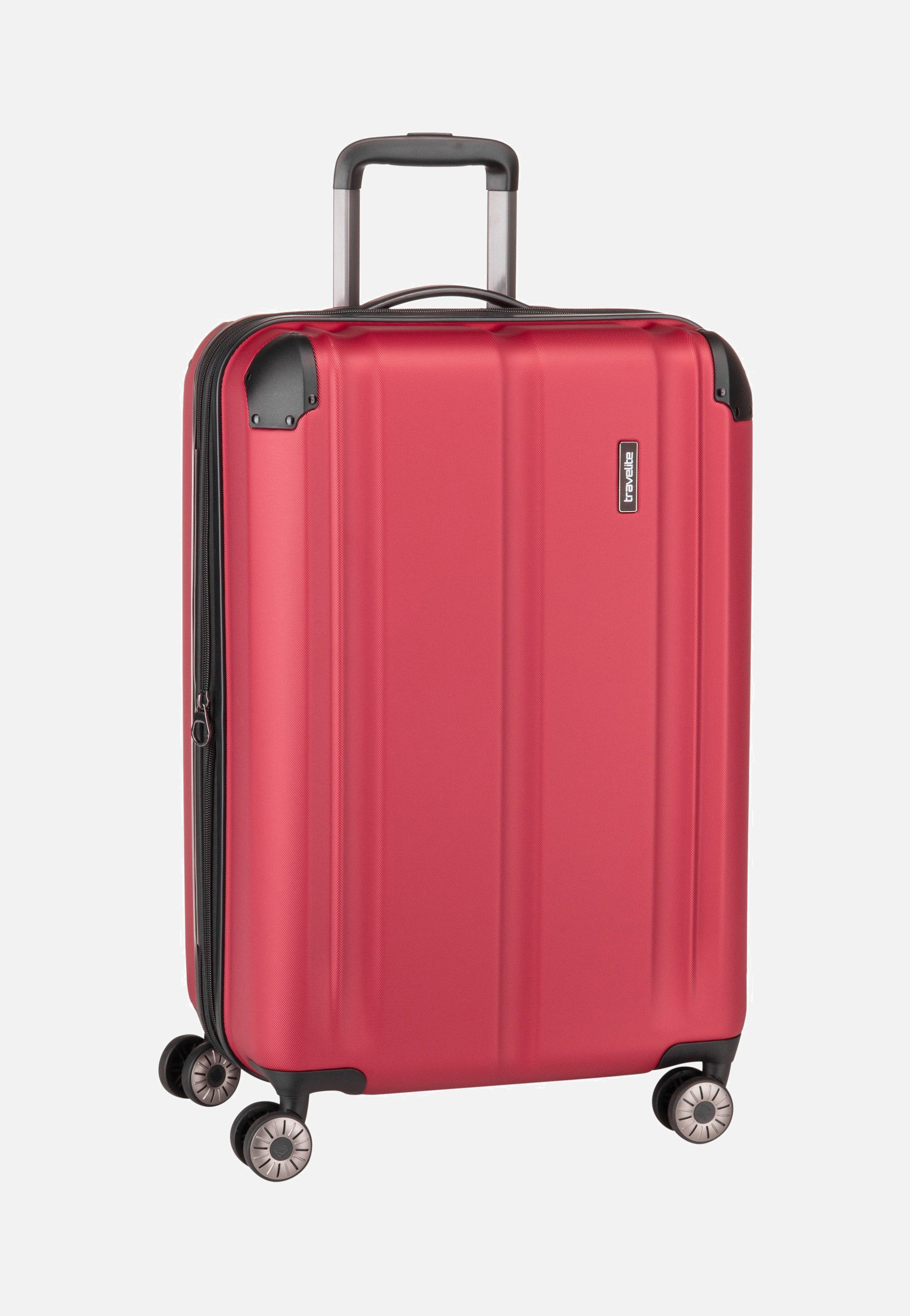 travelite - City 4-Rad Trolley M exp Rot - Suitcase | Neutral-Image