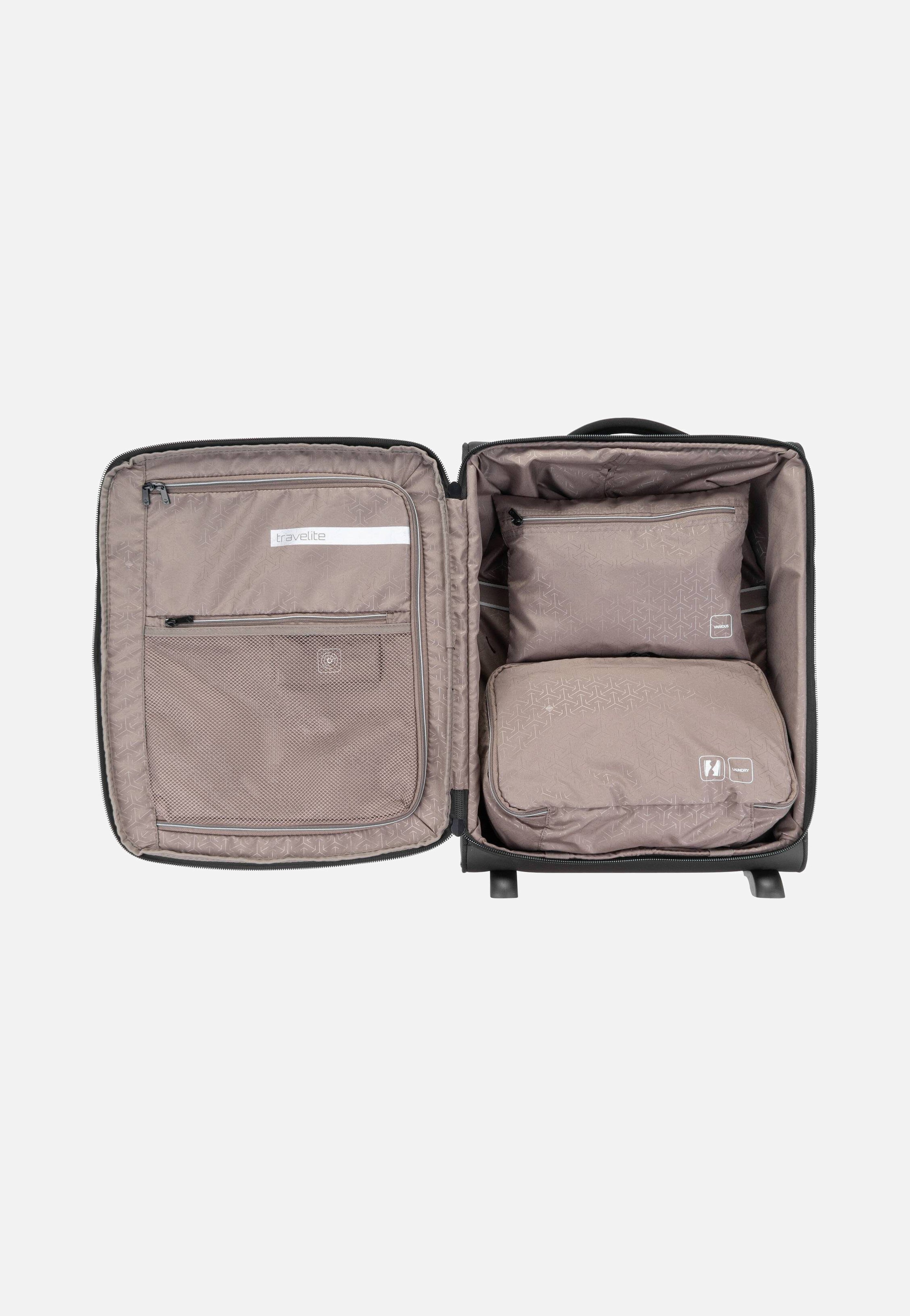 travelite Crosslite 2w Trolley S Schwarz Suitcase
