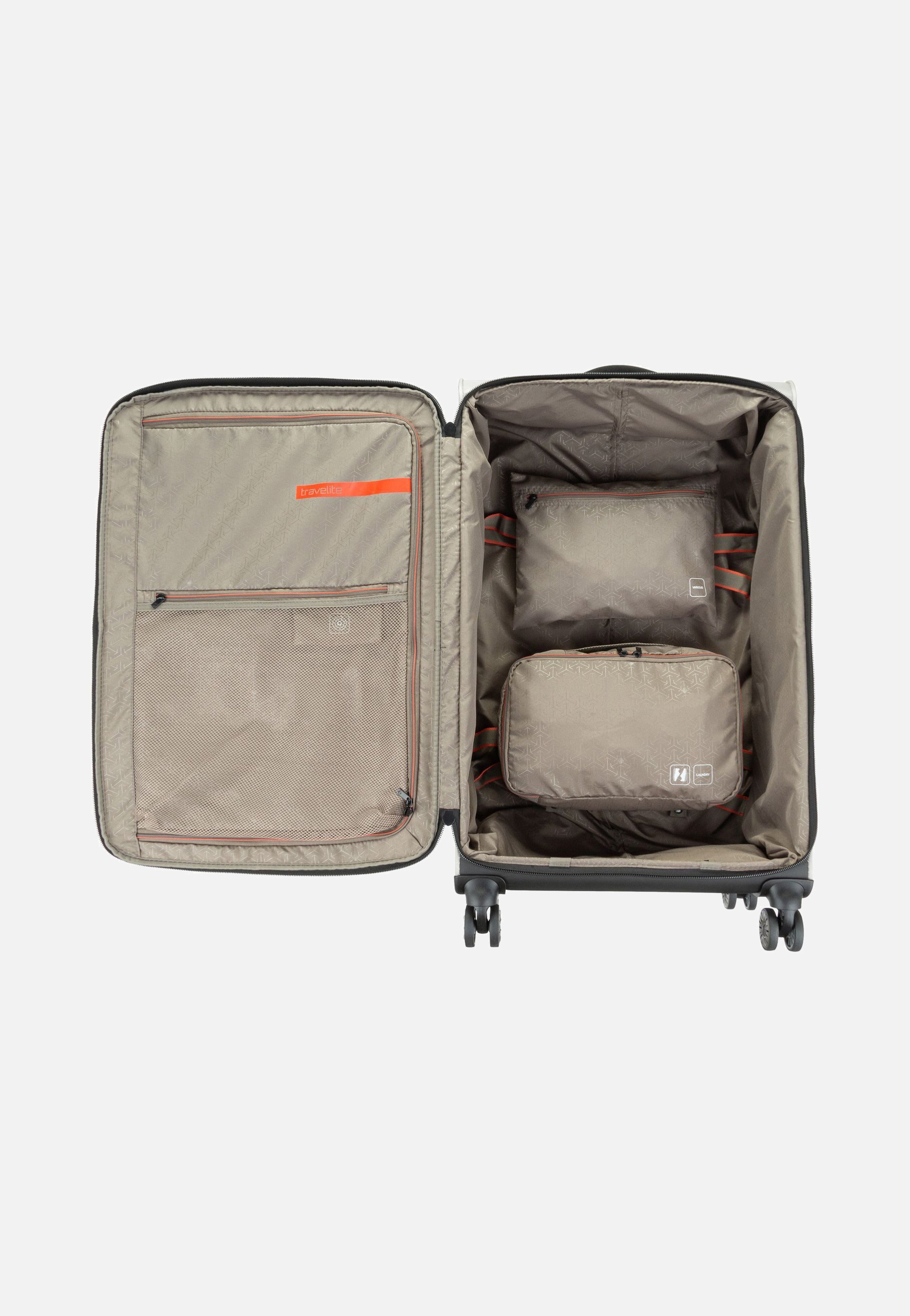 travelite Crosslite 4w Trolley L Natur Suitcase