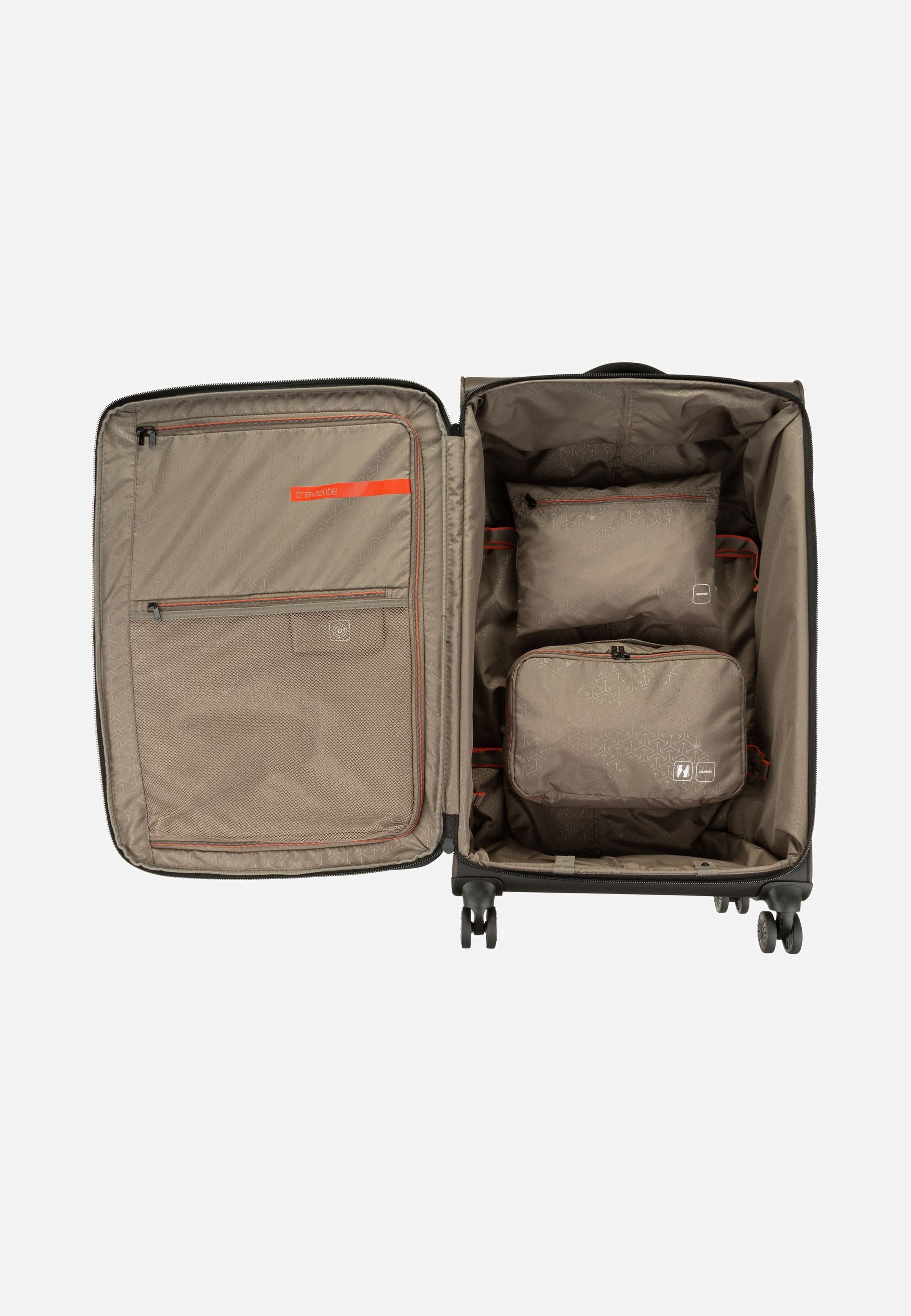 travelite Crosslite 4w Trolley L Oliv Suitcase