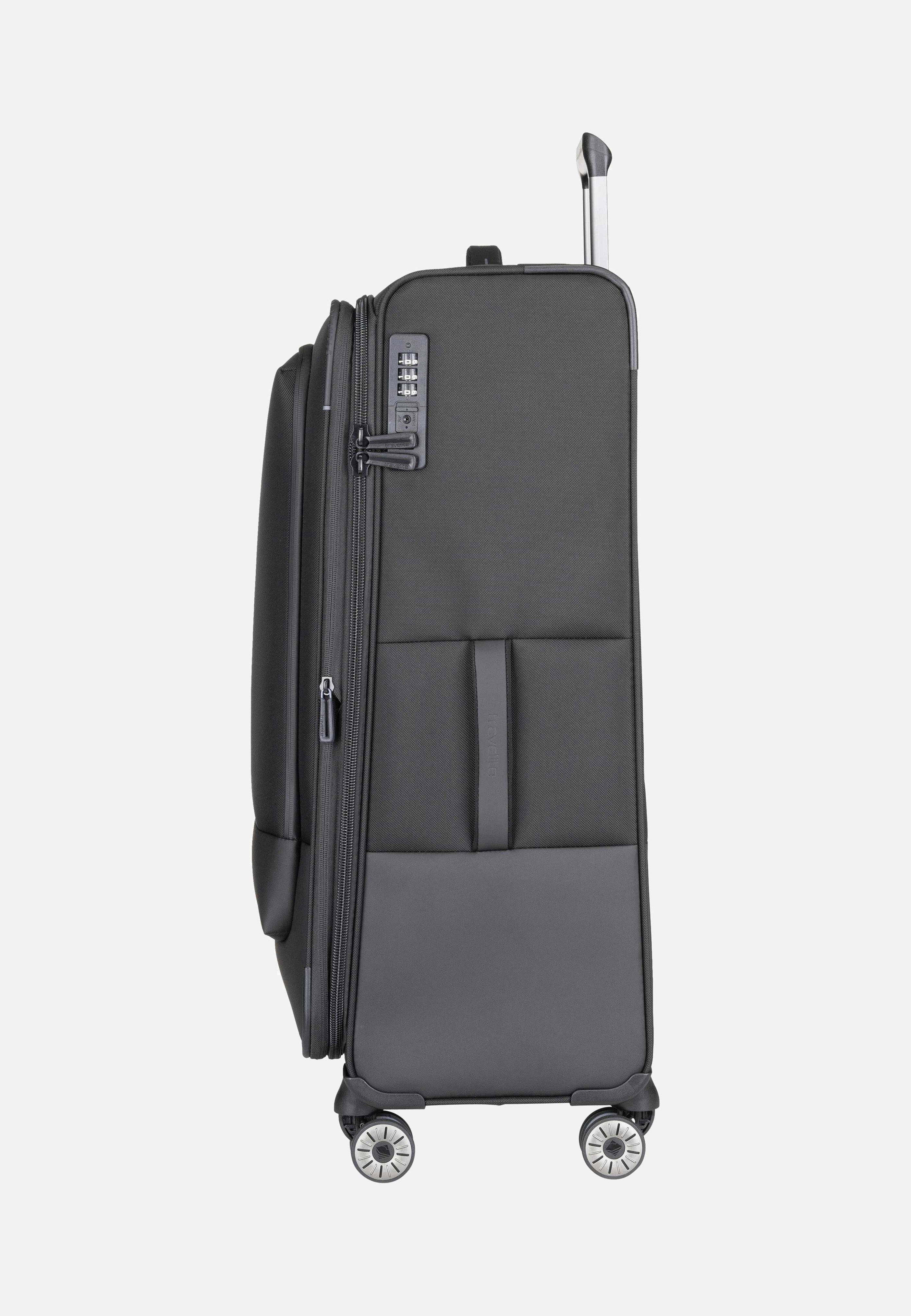 travelite Crosslite 4w Trolley L Schwarz Suitcase