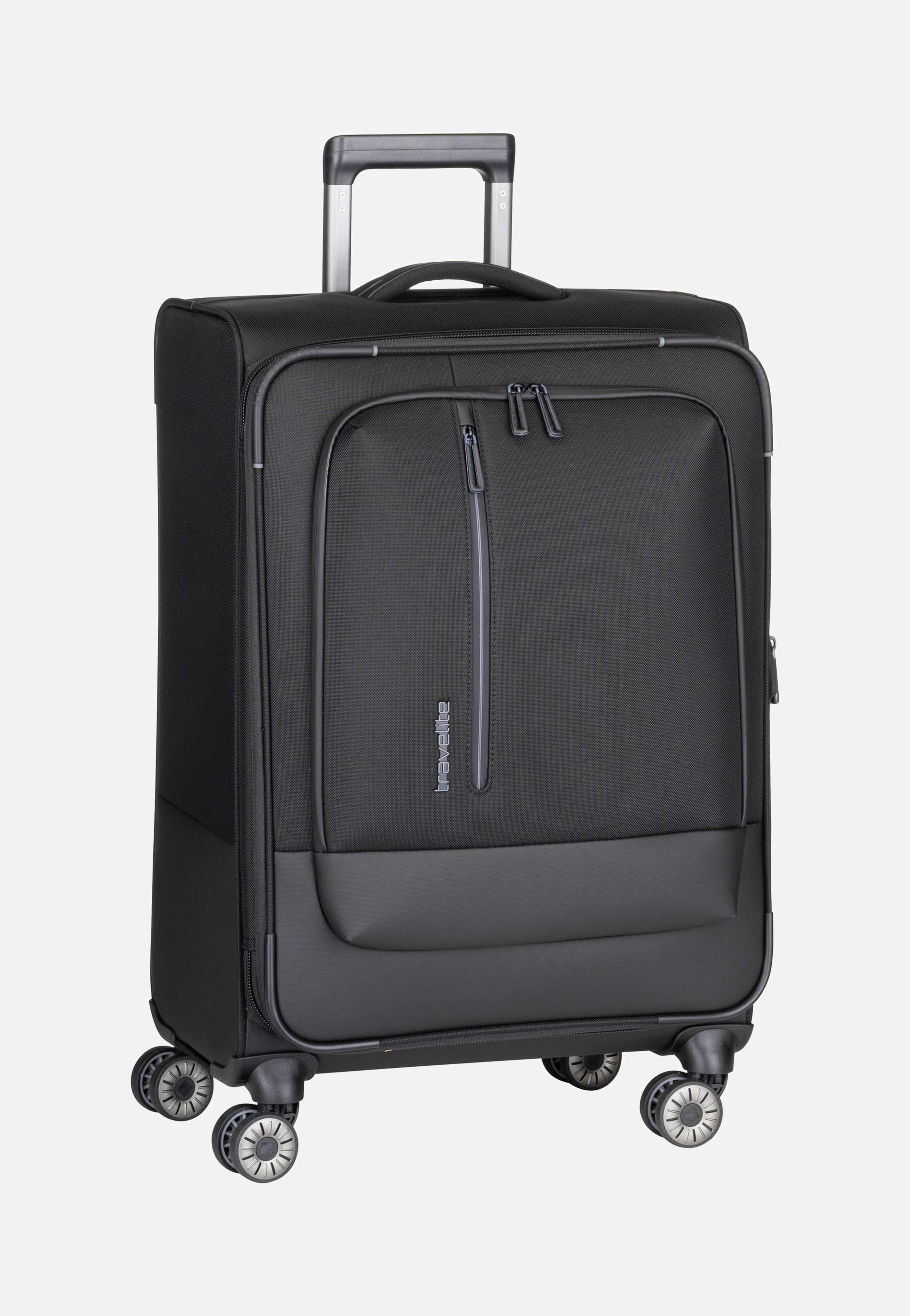 travelite Crosslite 4w Trolley M Schwarz Suitcase