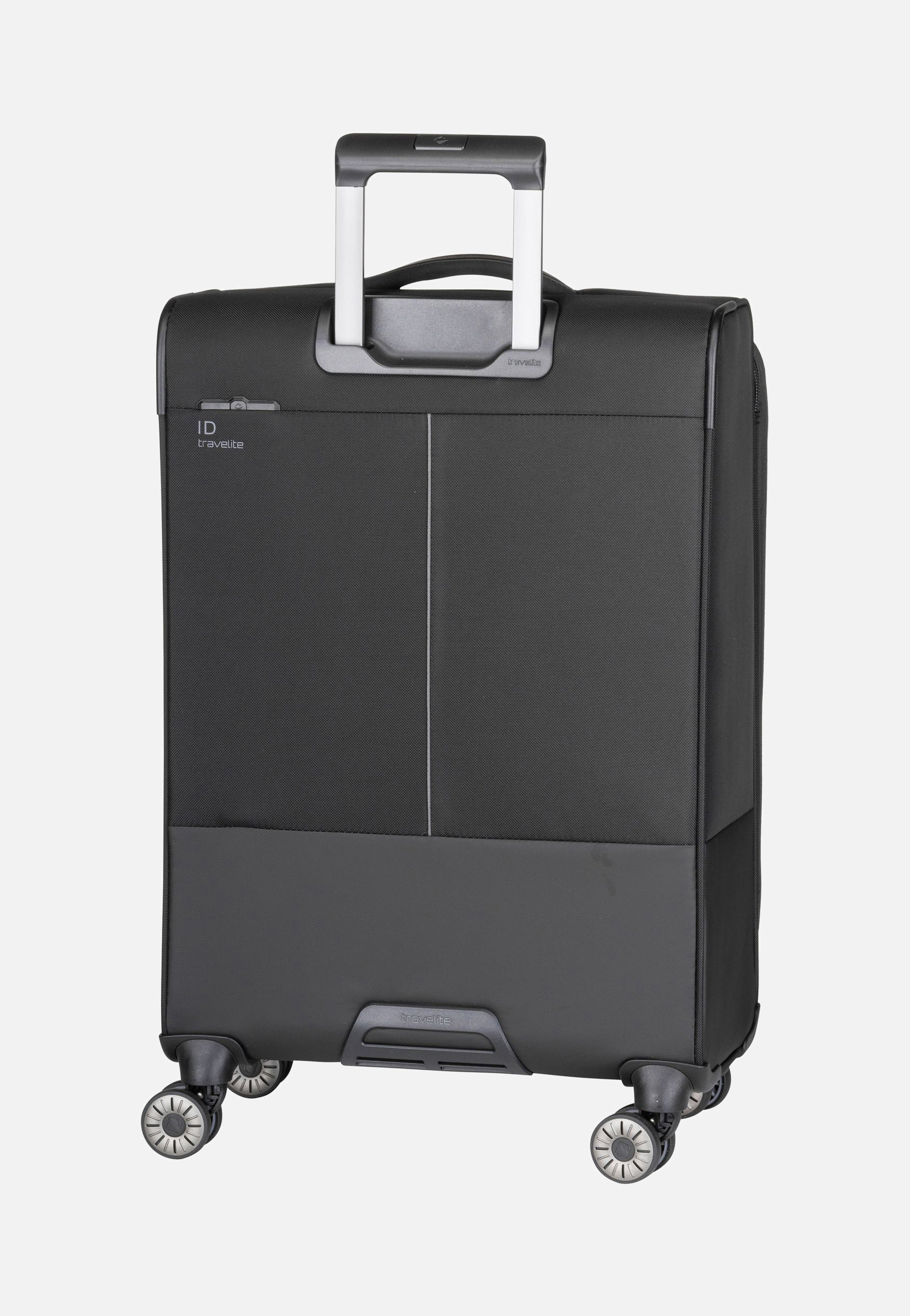 travelite Crosslite 4w Trolley M Schwarz Suitcase