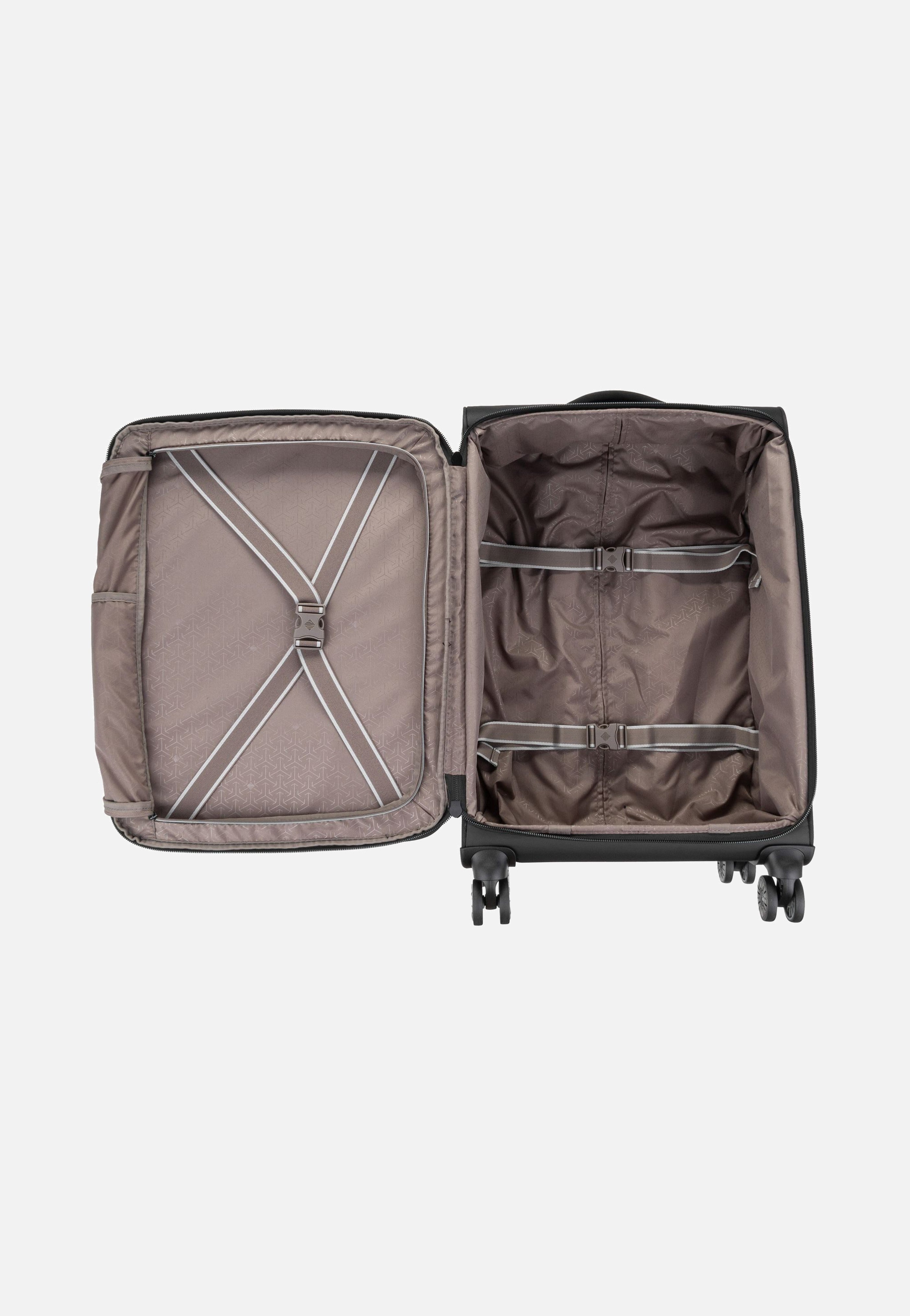 travelite Crosslite 4w Trolley M Schwarz Suitcase