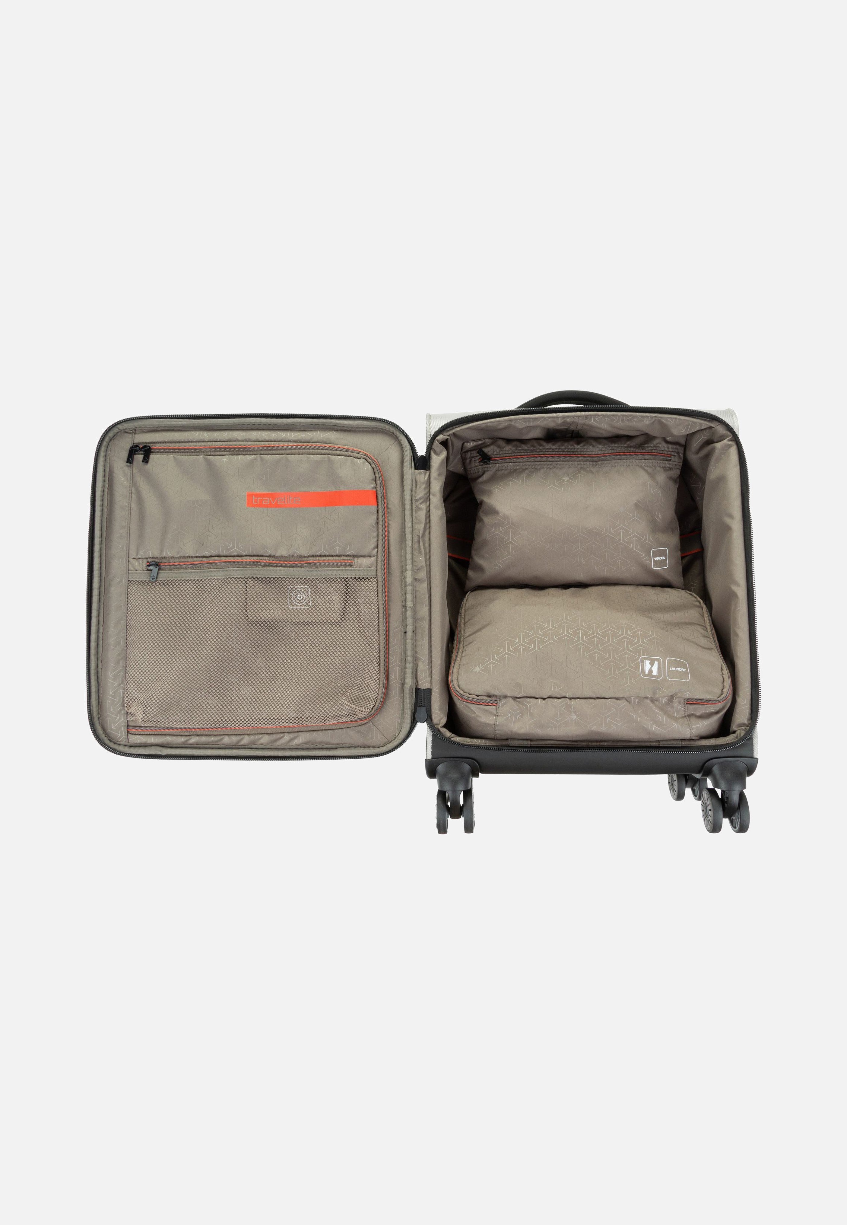 travelite Crosslite 4w Trolley S Natur Suitcase