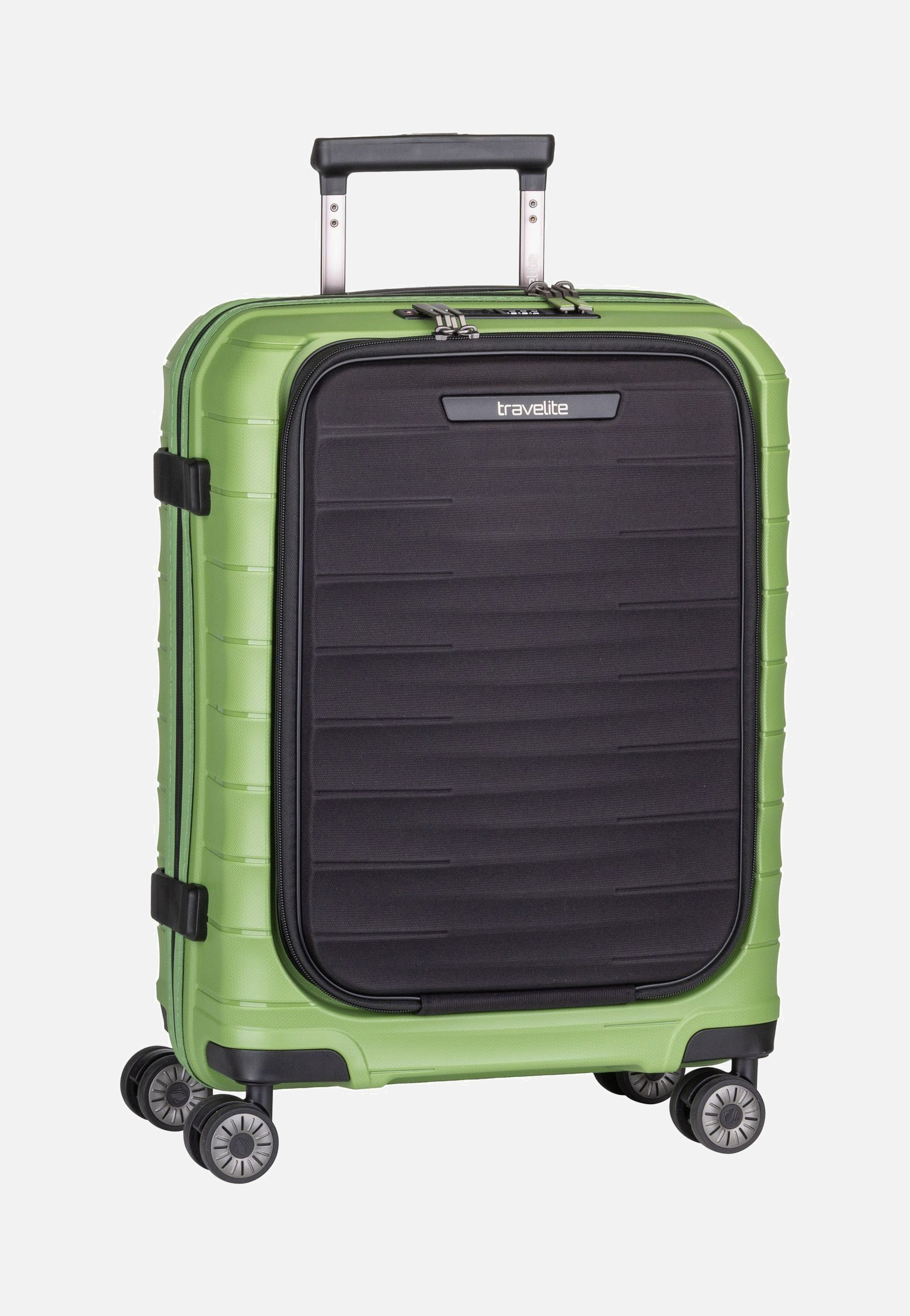 travelite - Mooby 4w Trolley S Front Pocket Grün - Suitcase | Neutral-Image