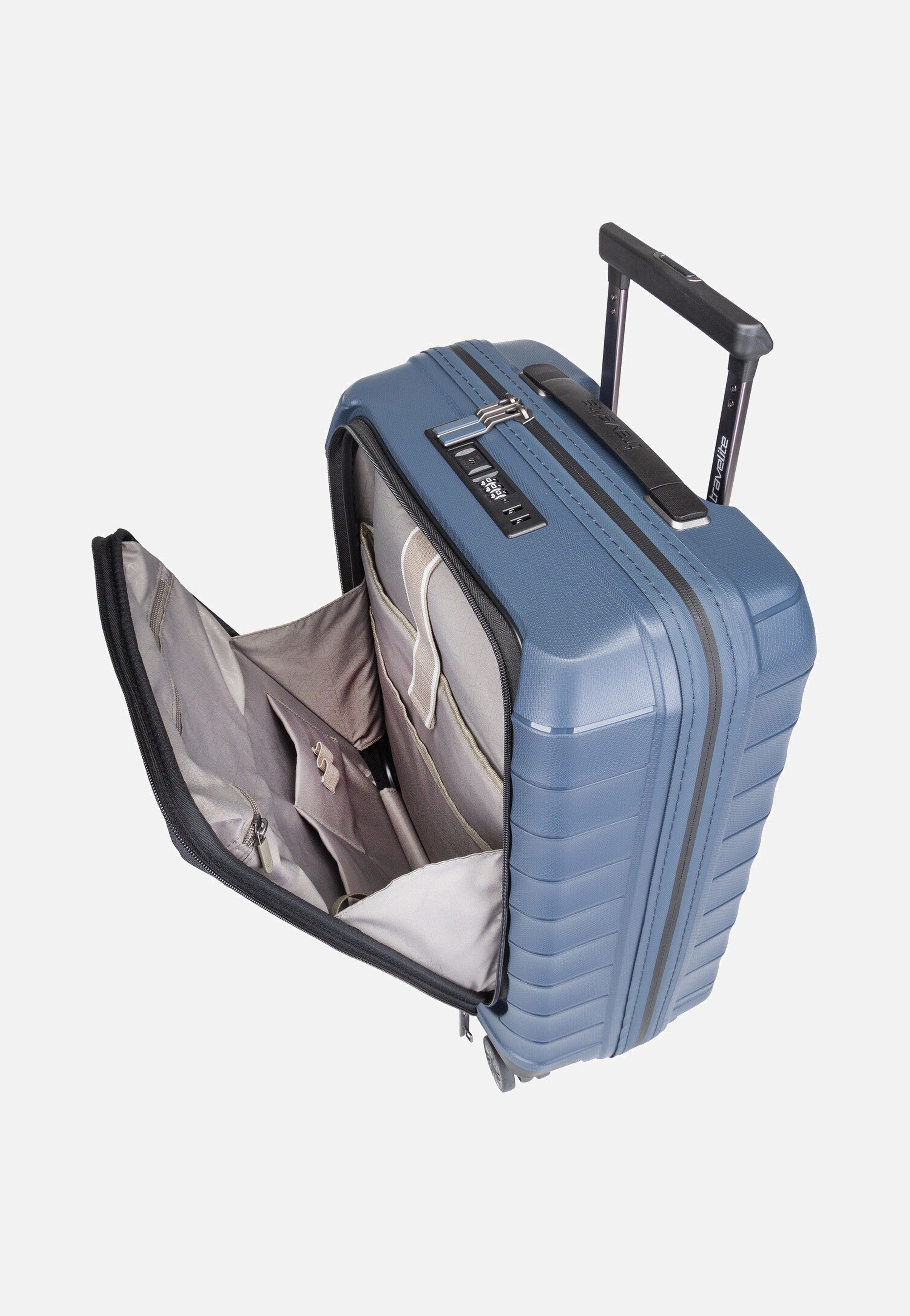 travelite - Mooby 4w Trolley S Front Pocket Marine - Suitcase | Neutral-Image