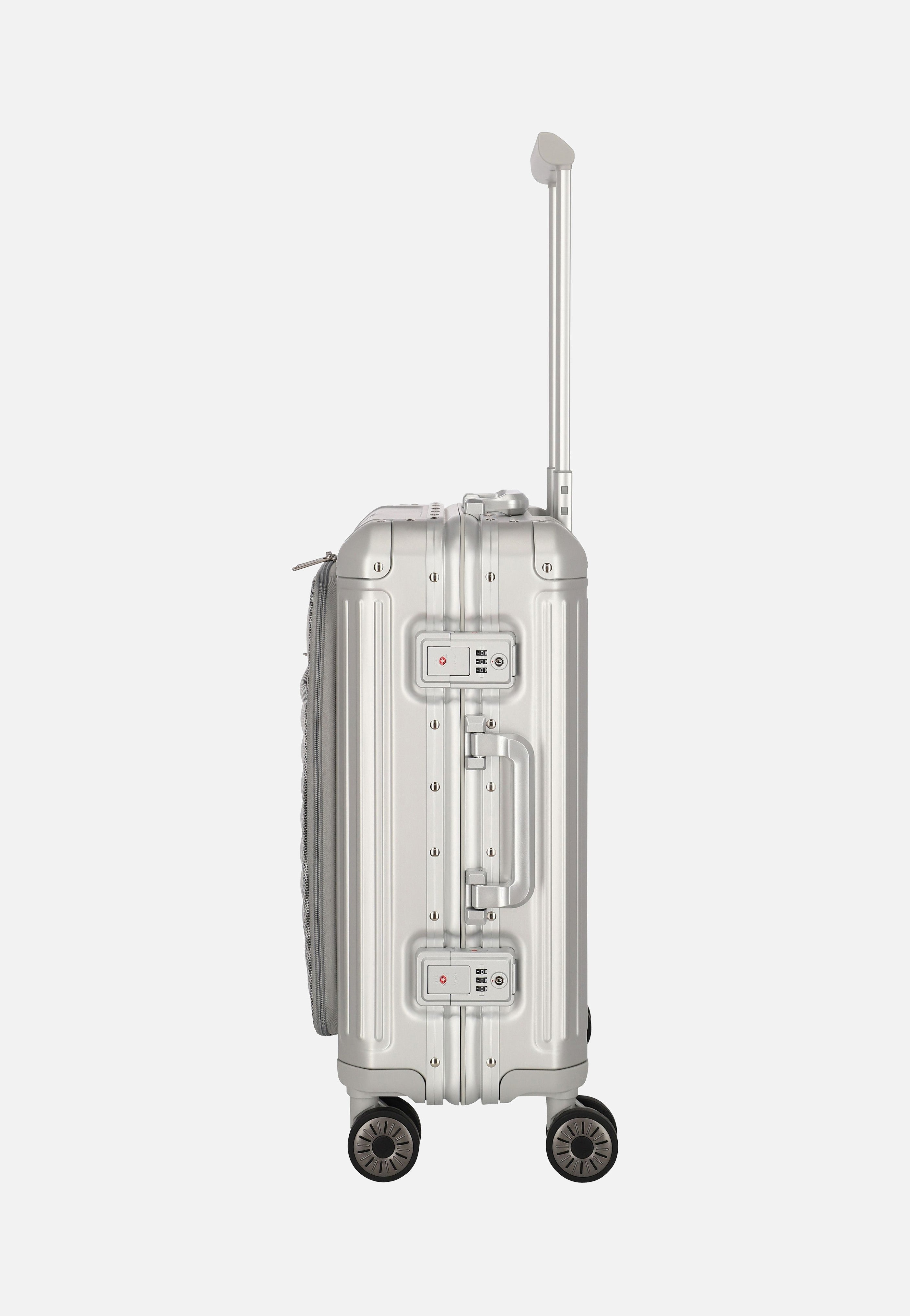travelite Next 4w Trolley S+ Silber Suitcase