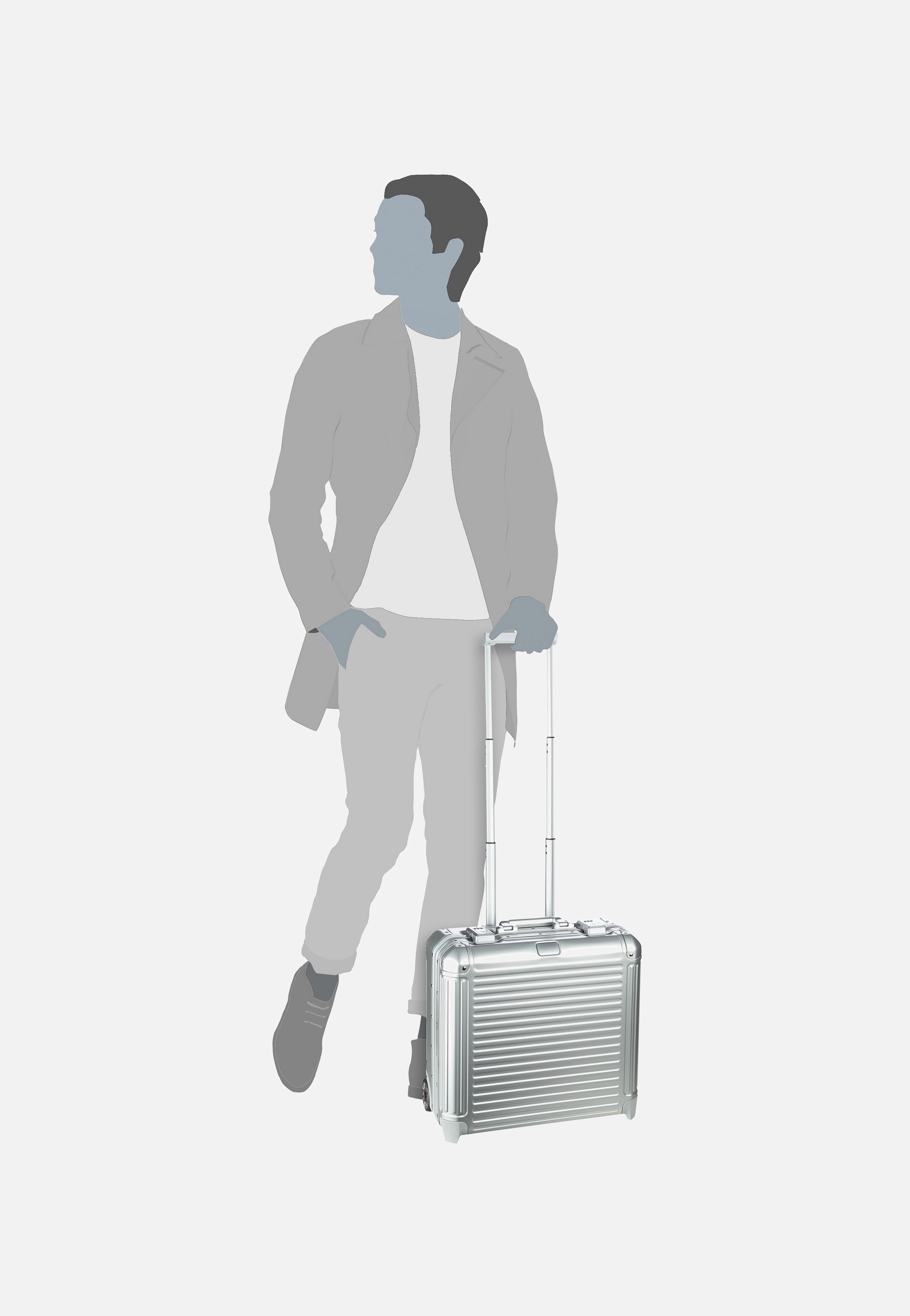 travelite - Next Business Trolley Silber - Pilot Case | Neutral-Image